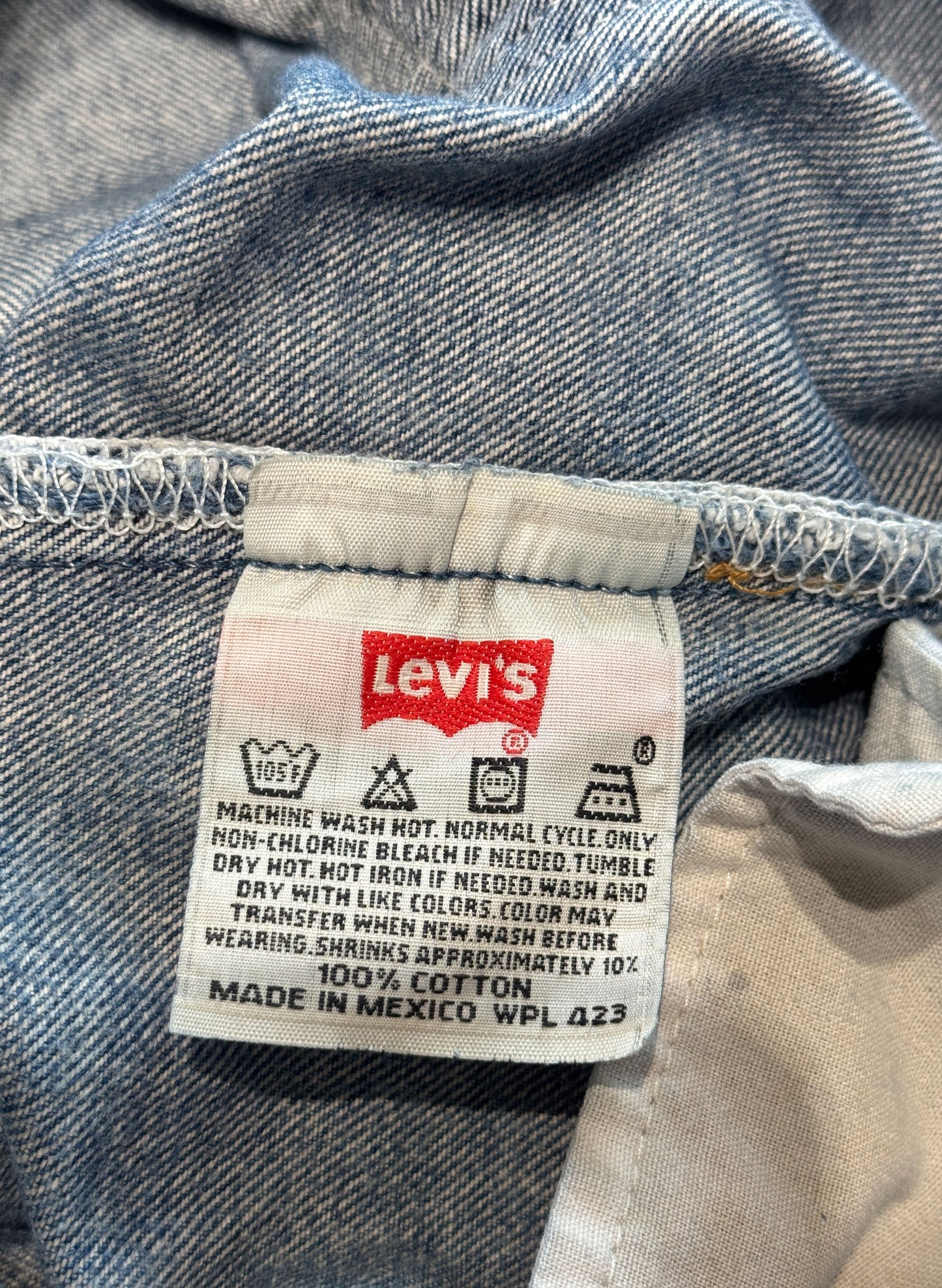 (SUP-329) LEVI'S 501 "DAMAGE" MADE IN MEXICO (w35)