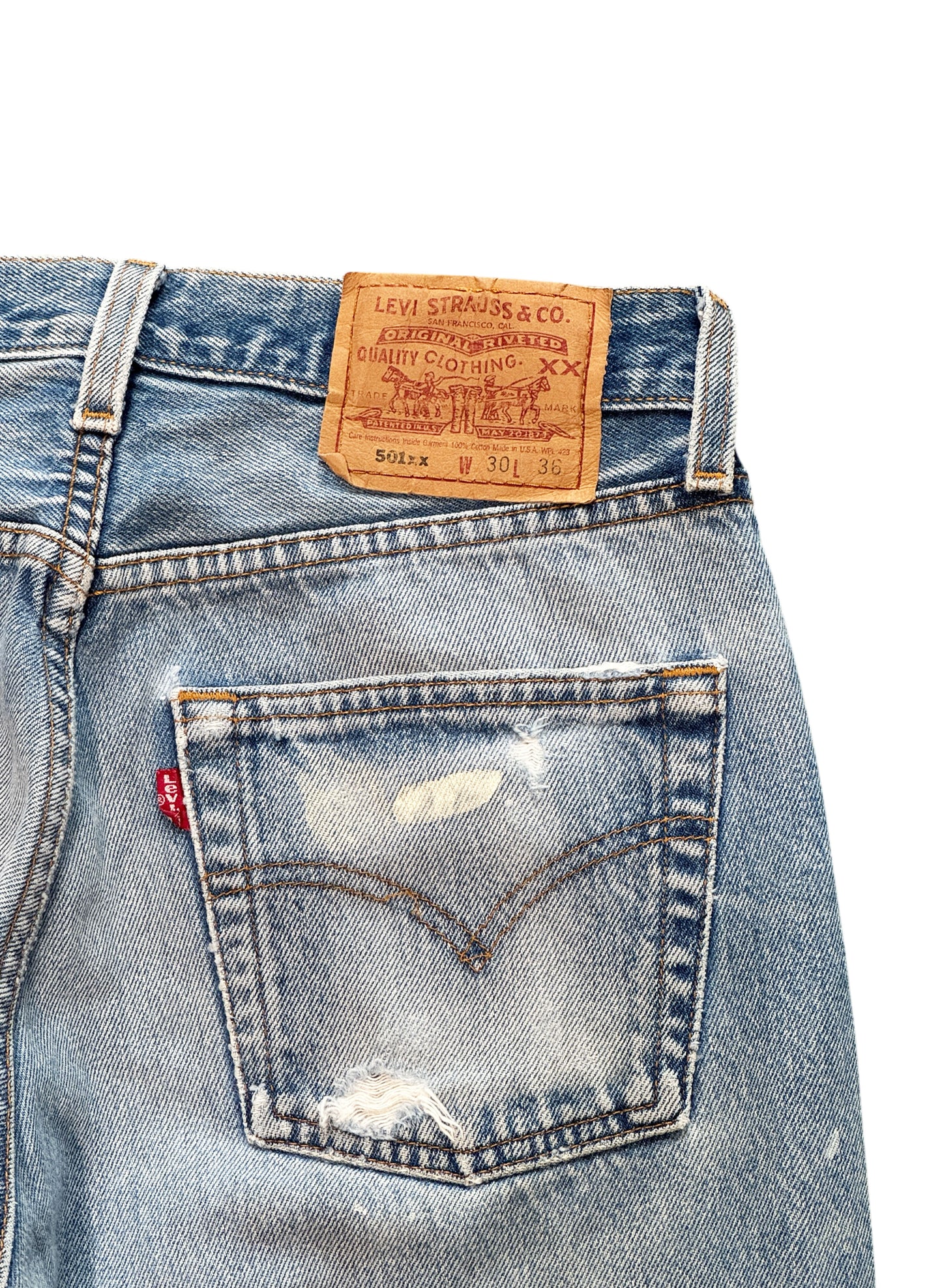 (SUP-496) LEVI'S 501 "PAINT" for women - MADE IN U.S.A.