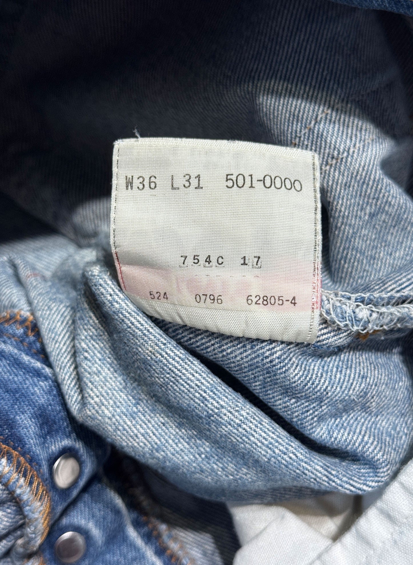 (SUP-601) LEVI'S 501 "BORO" - MADE IN U.S.A.