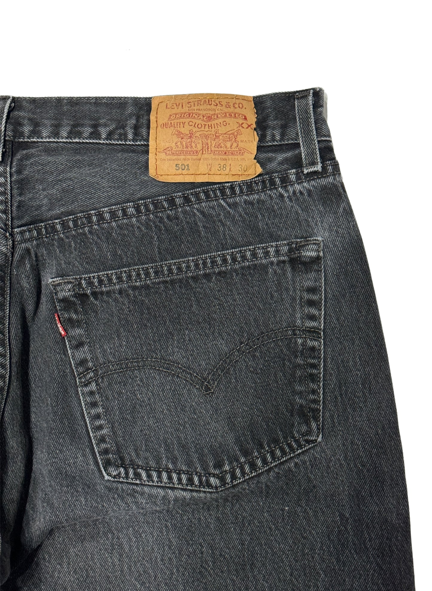 (SUP-105) LEVI'S 501 "BLACK" MADE IN U.S.A. (W38)