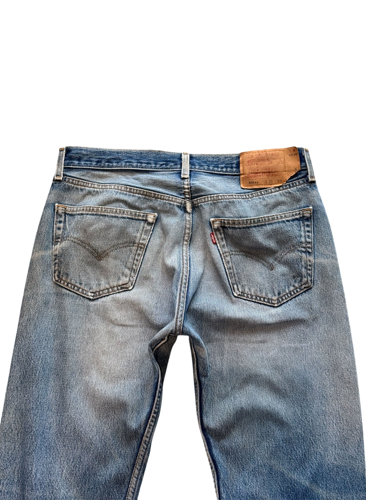 (SUP-329) LEVI'S 501 "DAMAGE" MADE IN MEXICO (w35)