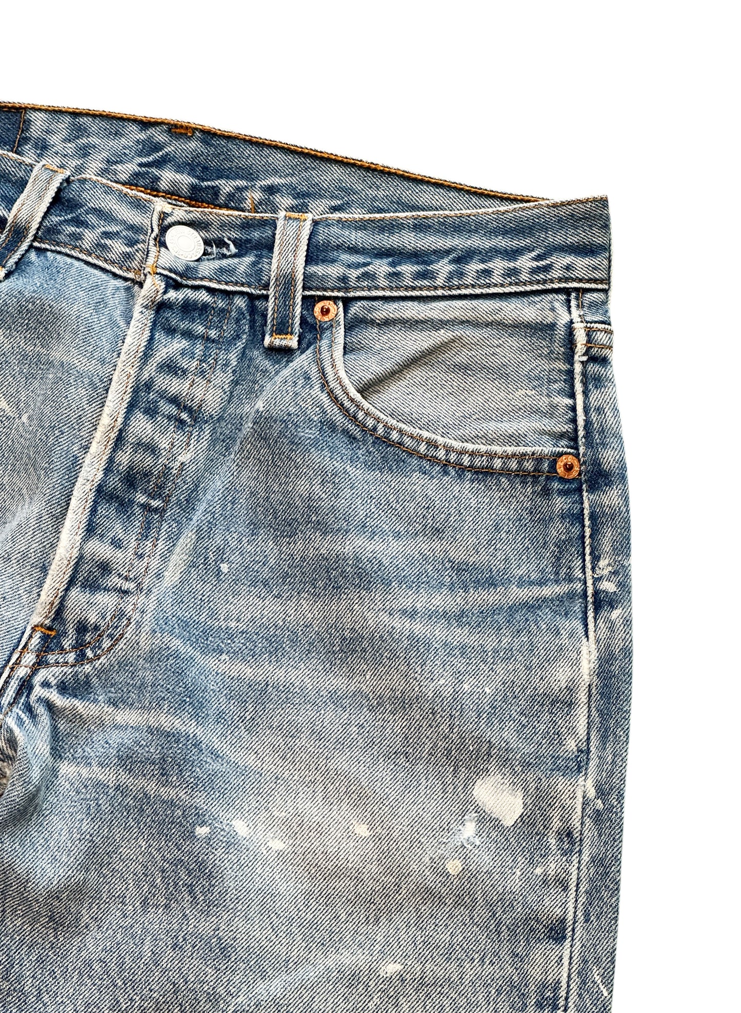 (SUP-496) LEVI'S 501 "PAINT" for women - MADE IN U.S.A.