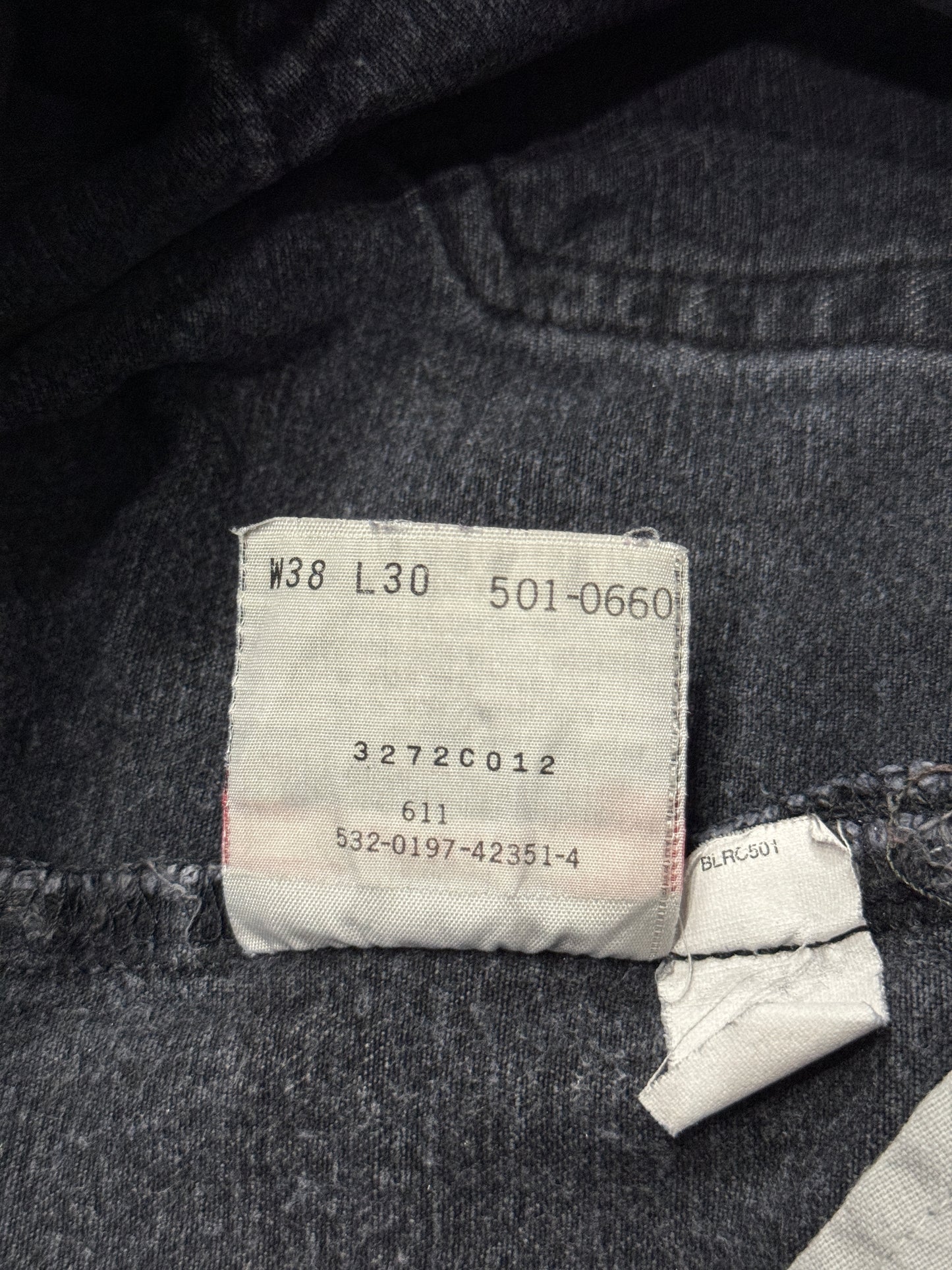 (SUP-105) LEVI'S 501 "BLACK" MADE IN U.S.A. (W38)