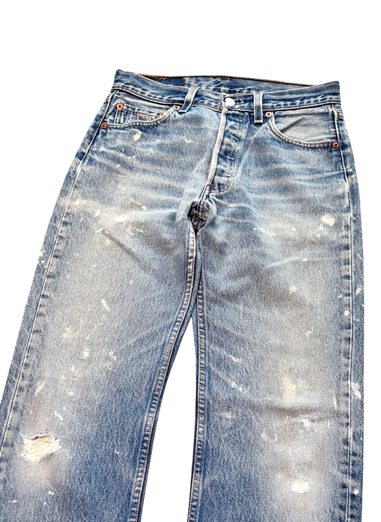 (SUP-496) LEVI'S 501 "PAINT" for women - MADE IN U.S.A.