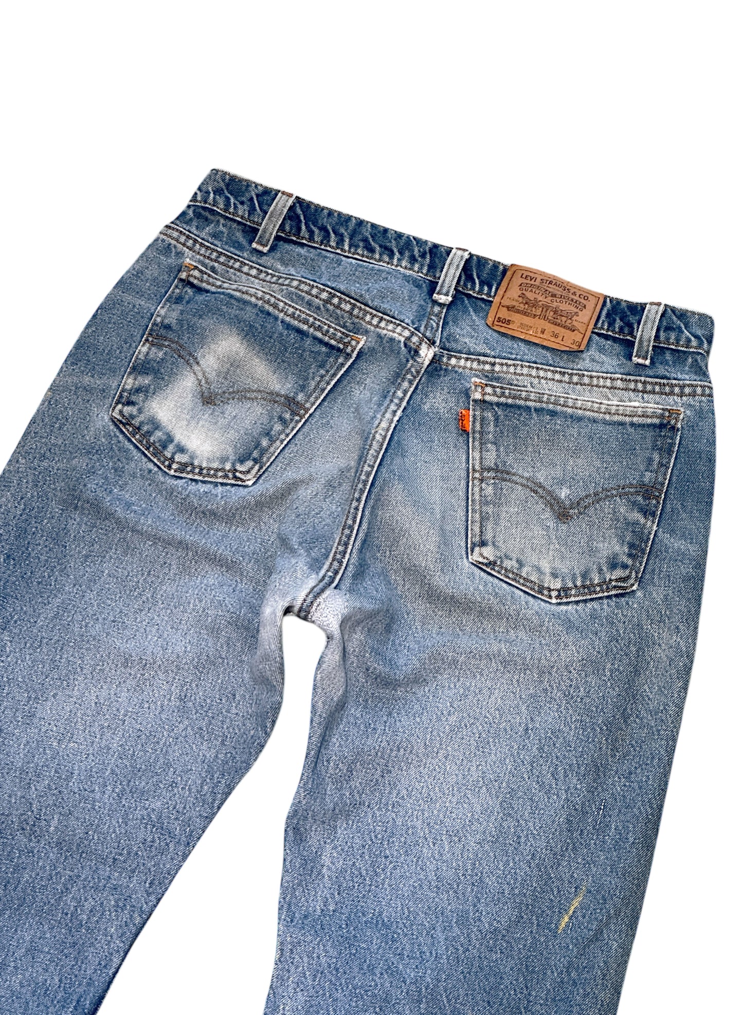 (SUP-602) LEVI'S 505 "ORANGE TAB" "REPAIR" - MADE IN U.S.A.