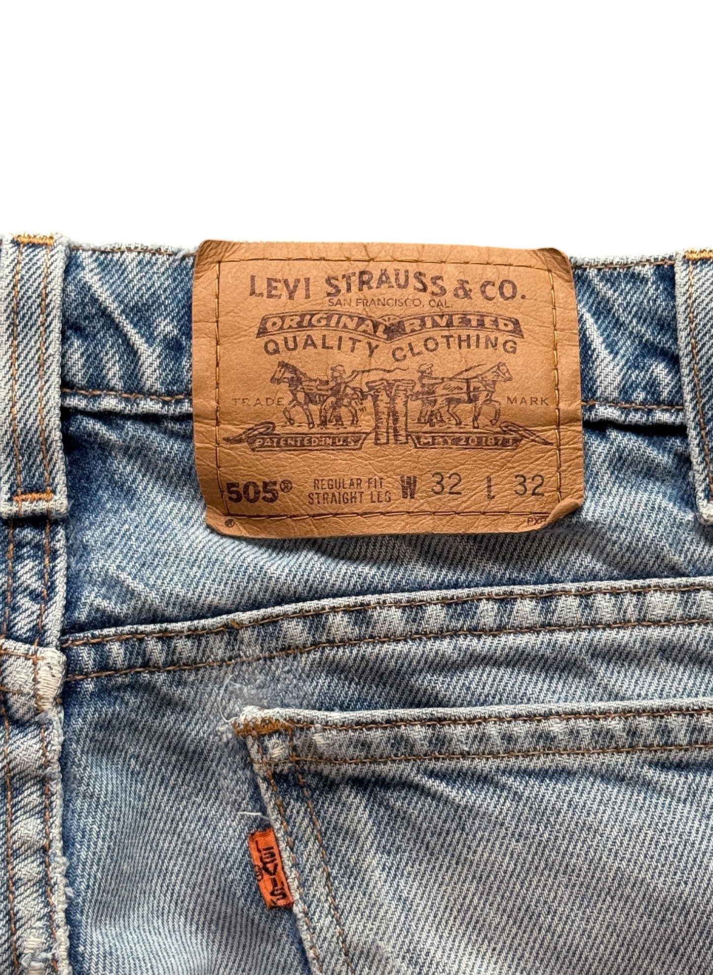 (SUP-494) LEVI'S 505 "BORO" - ORANGE TAB