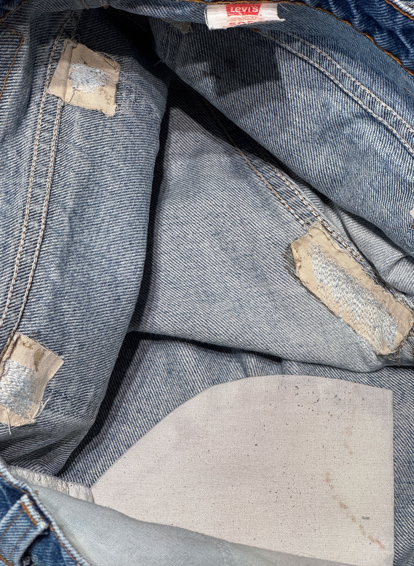 (SUP-602) LEVI'S 505 "ORANGE TAB" "REPAIR" - MADE IN U.S.A.