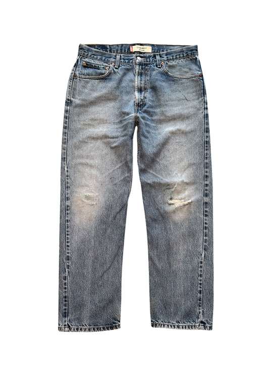 (SUP-350) LEVI'S 505 "DAMAGE" - MADE IN HAITI (w34)