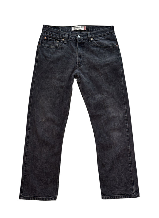 (SUP-315) LEVI'S 505 BLACK DENIM (w34)