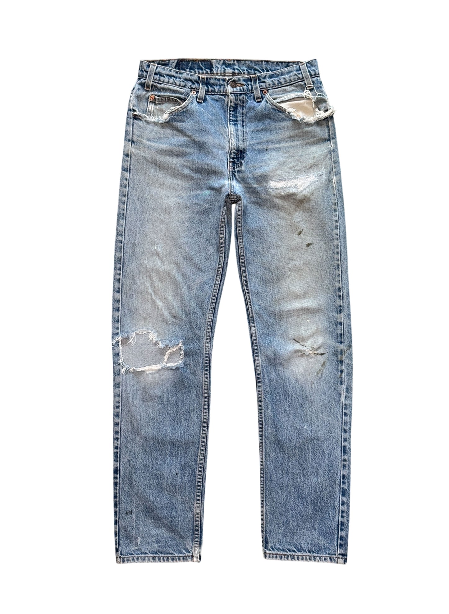 (SUP-494) LEVI'S 505 "BORO" - ORANGE TAB