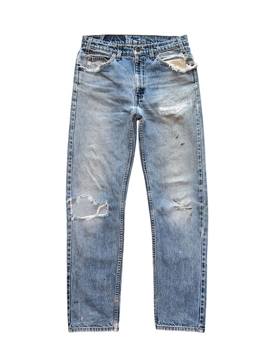 (SUP-494) LEVI'S 505 "BORO" - ORANGE TAB