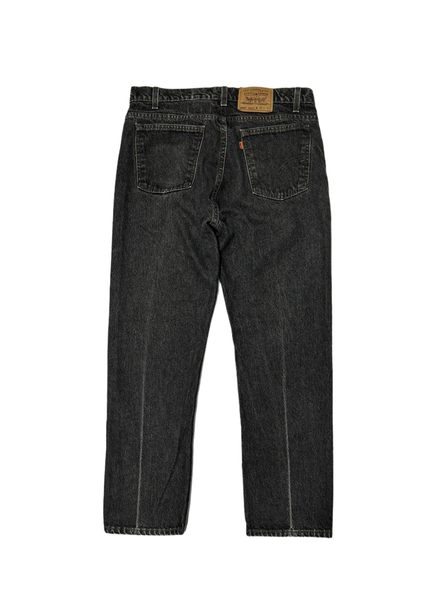 (SUP-106) LEVI'S 505 "BLACK" 先染め MADE IN U.S.A. (W36)