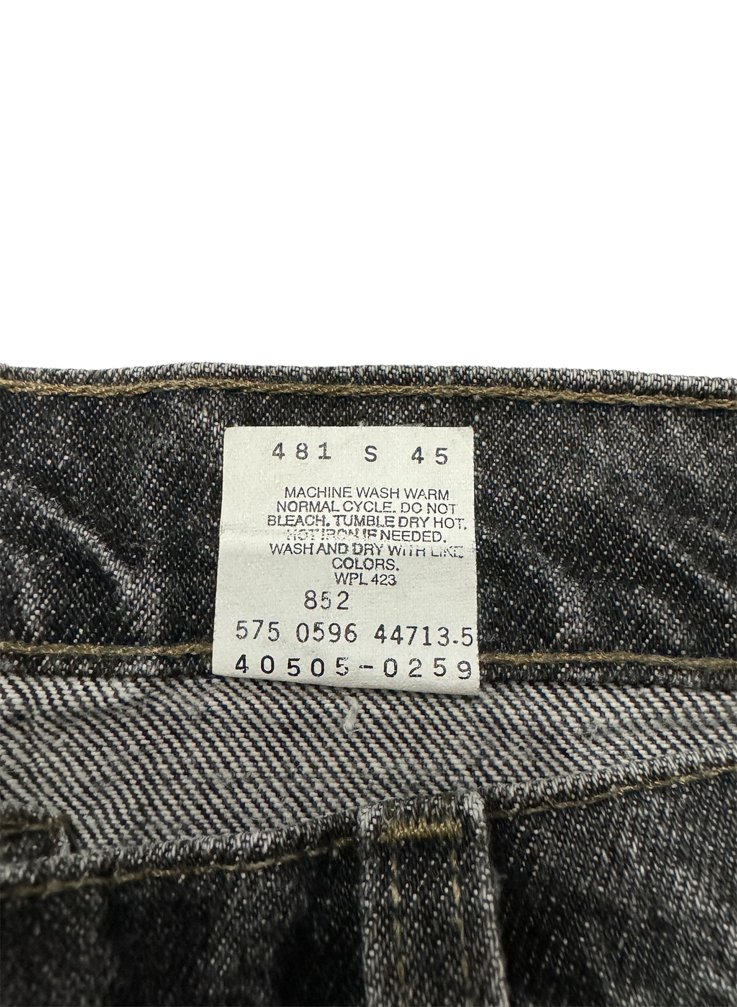 (SUP-106) LEVI'S 505 "BLACK" 先染め MADE IN U.S.A. (W36)