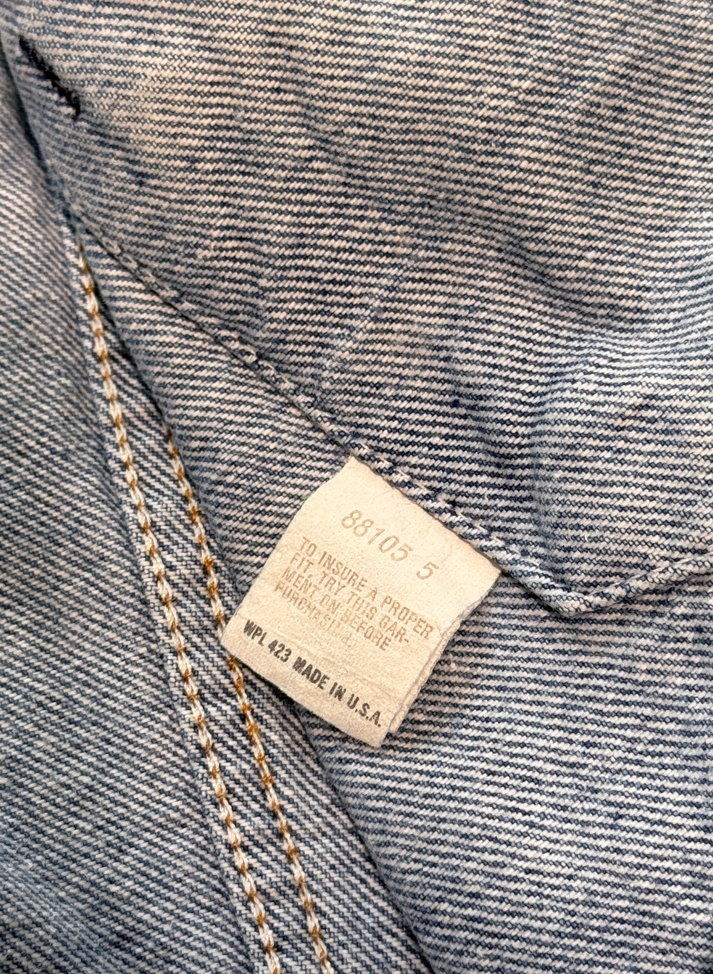 (SUP-573) 80's LEVI'S 71506 0214 DENIM JACKET - MADE IN U.S.A.