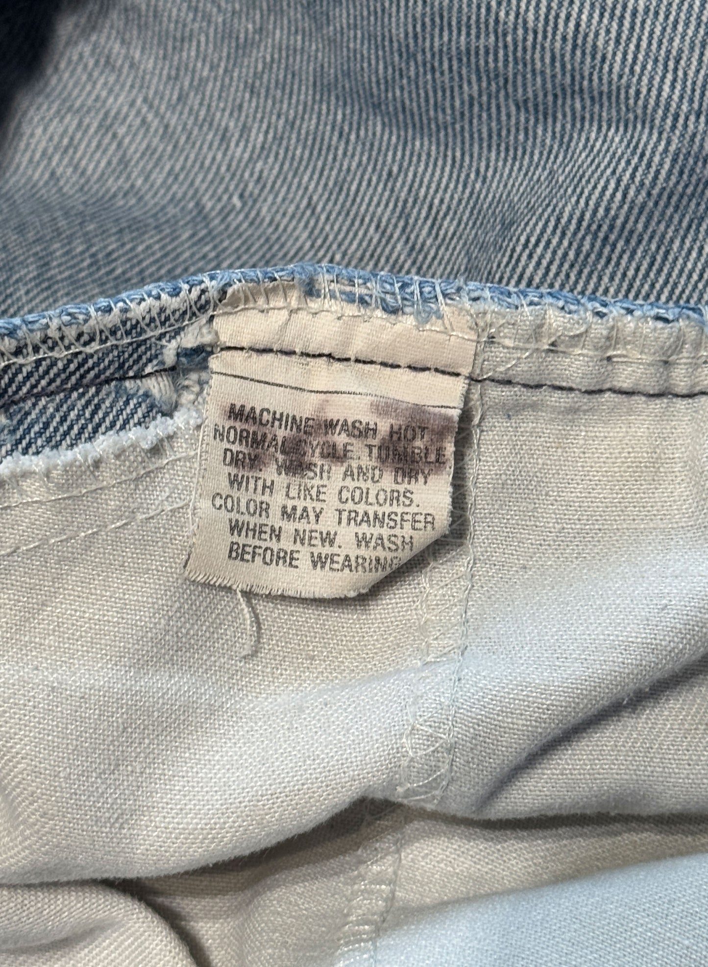 (SUP-473) LEVI'S 517 BOOTS CUT DENIM - ORANGE TAB "DAMAGE"