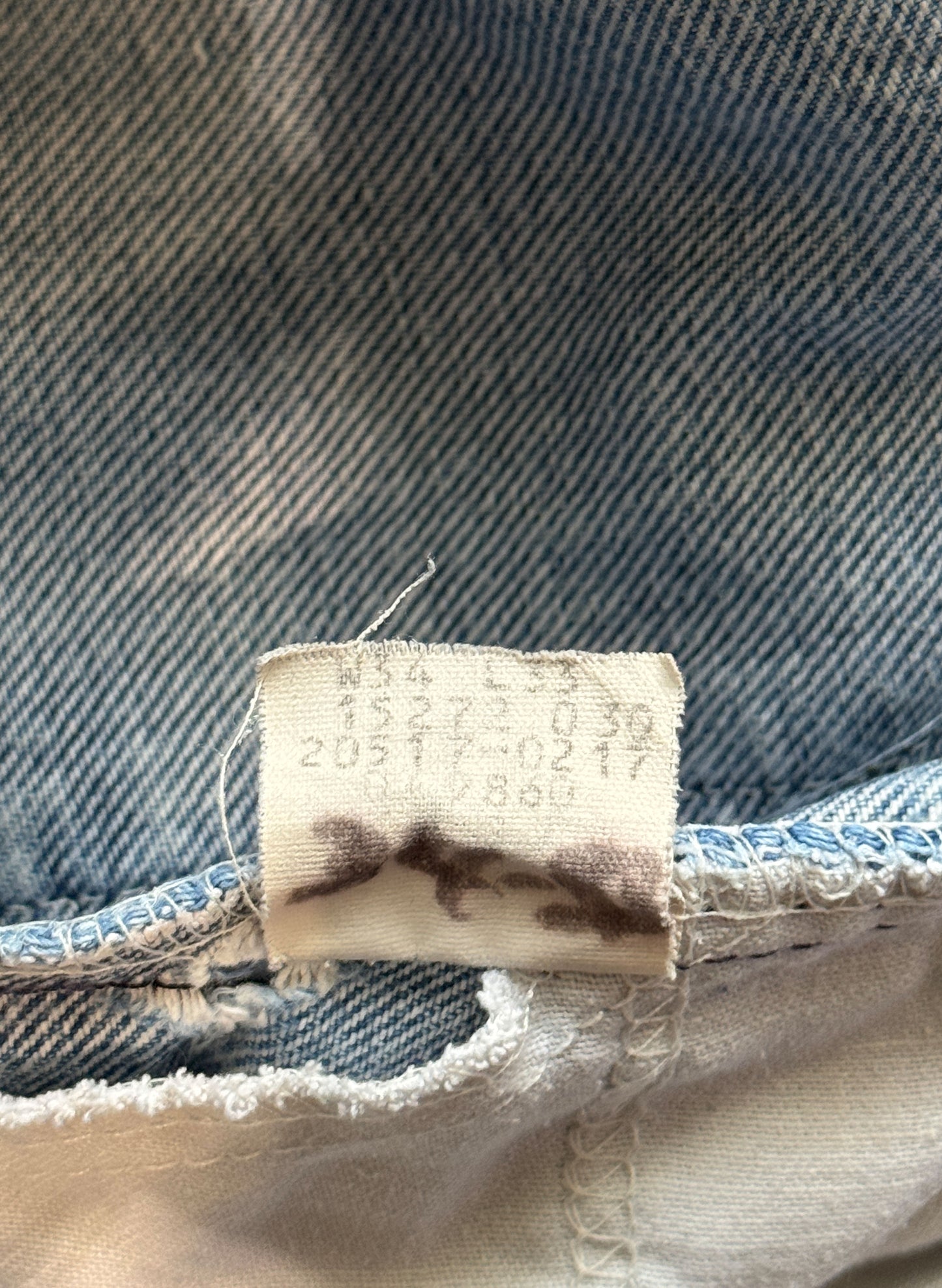 (SUP-473) LEVI'S 517 BOOTS CUT DENIM - ORANGE TAB "DAMAGE"