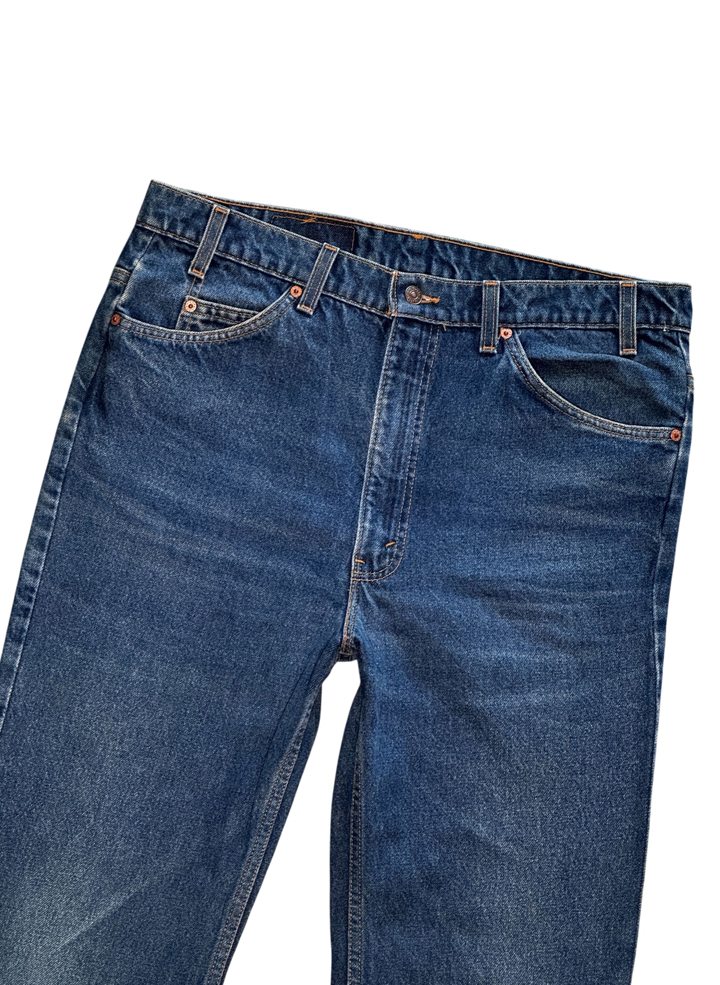 (SUP-782) 90s LEVI'S 517 BOOT CUT "ORANGE TAB" - MADE IN U.S.A.
