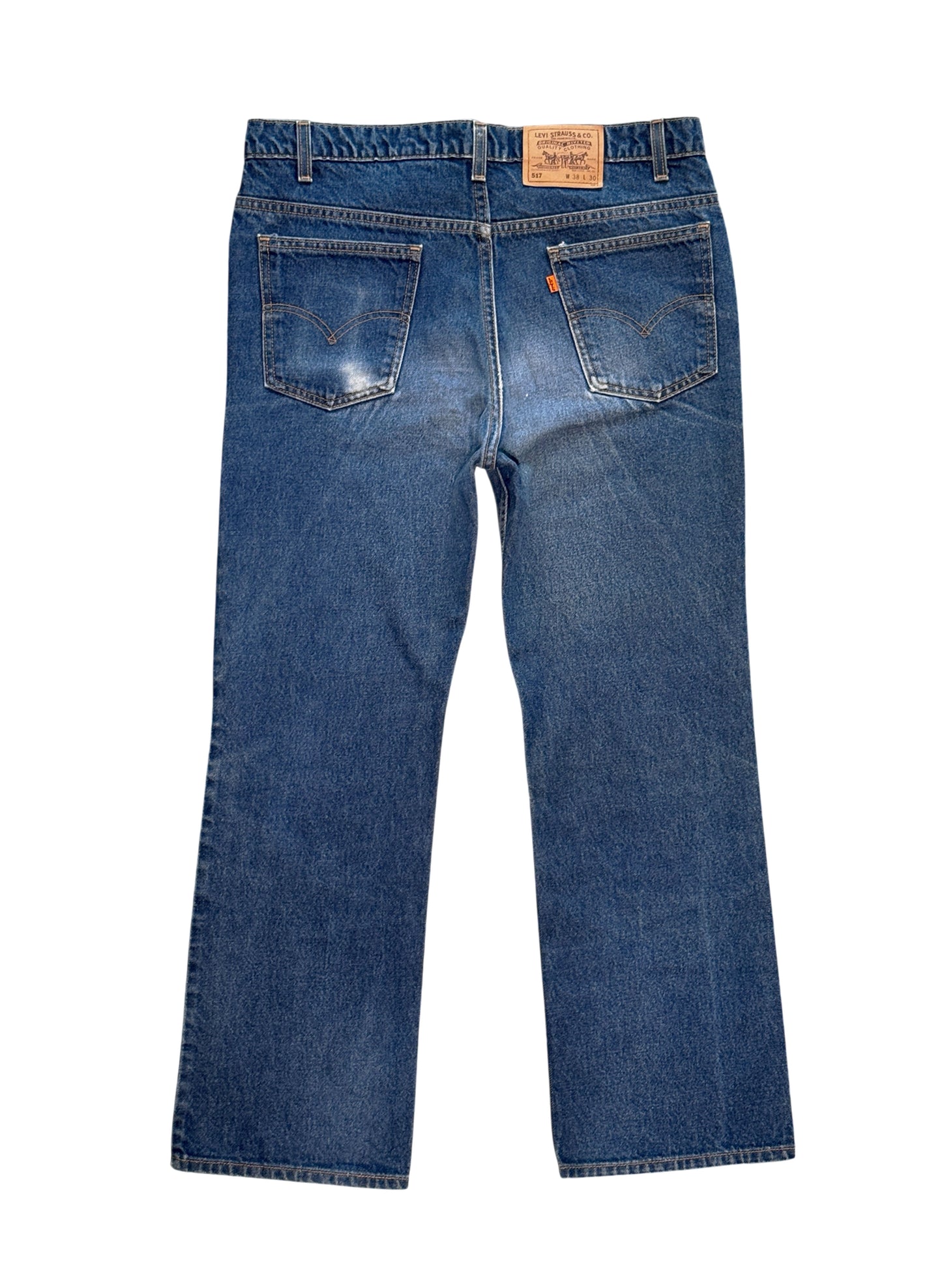 (SUP-782) 90s LEVI'S 517 BOOT CUT "ORANGE TAB" - MADE IN U.S.A.