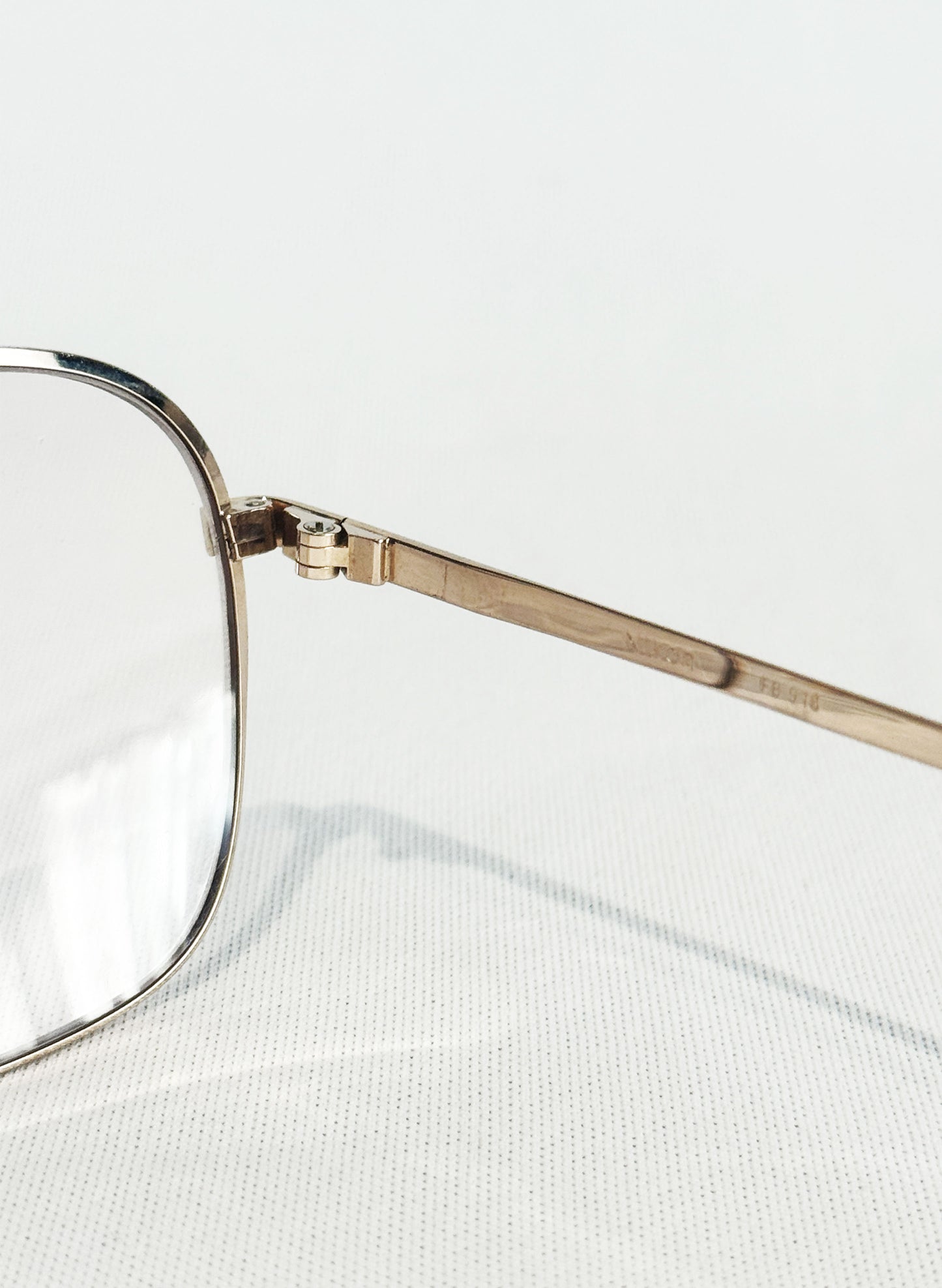 (SUP-537) 90s VINTAGE TWO BRIDGE GOLD FRAME GLASSES - Nikon