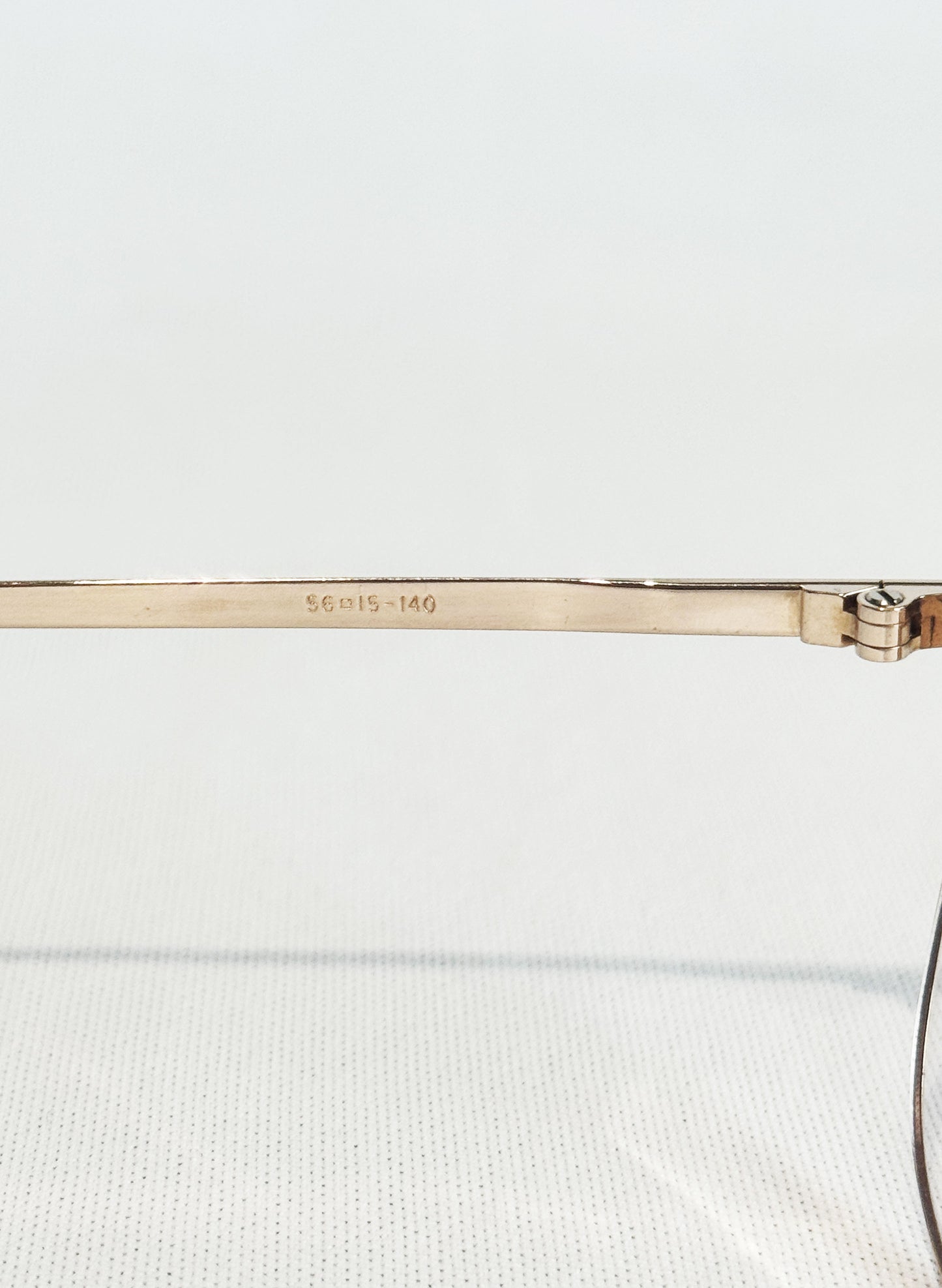 (SUP-537) 90s VINTAGE TWO BRIDGE GOLD FRAME GLASSES - Nikon