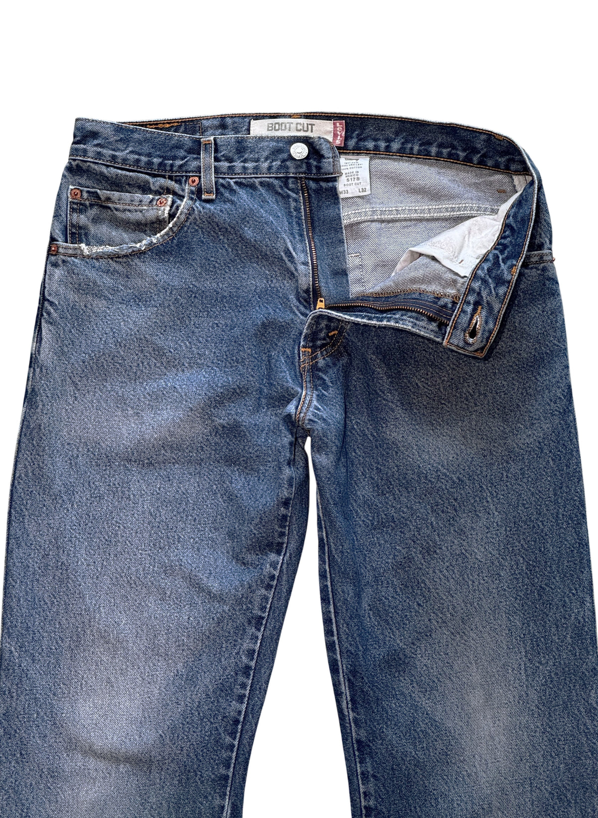 (SUP-816) LEVI'S 517 BOOT CUT DENIM - W33 - MADE IN MEXICO