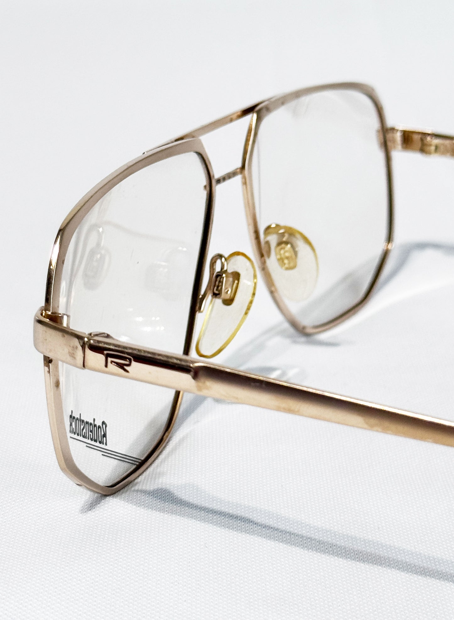 (SUP-786) VINTAGE TWO BRIDGE GOLD GLASSES - Rodenstock