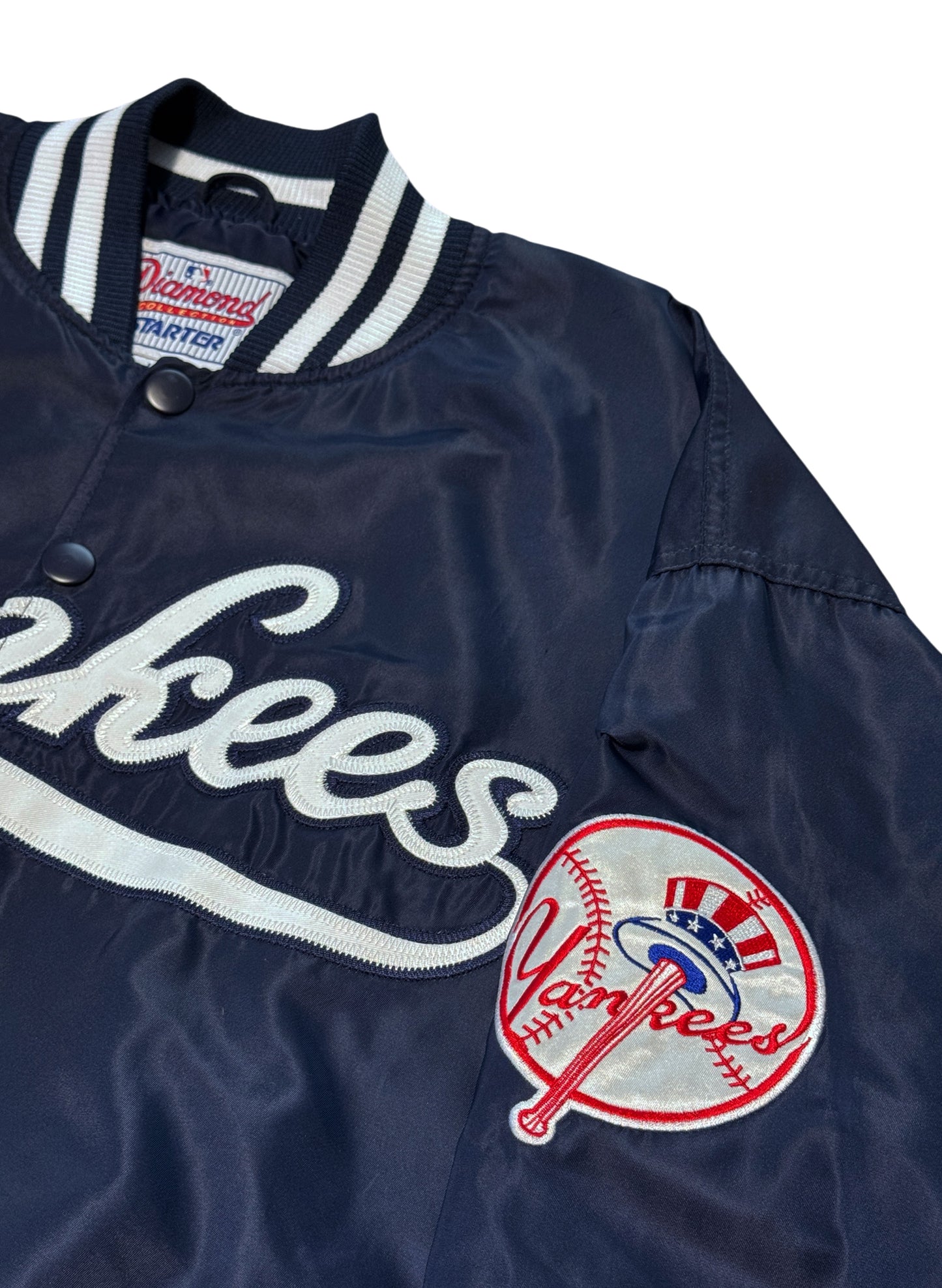 (SUP-804) STARTER NEW YORK YANKEES NYLON STADIUM JACKET - L