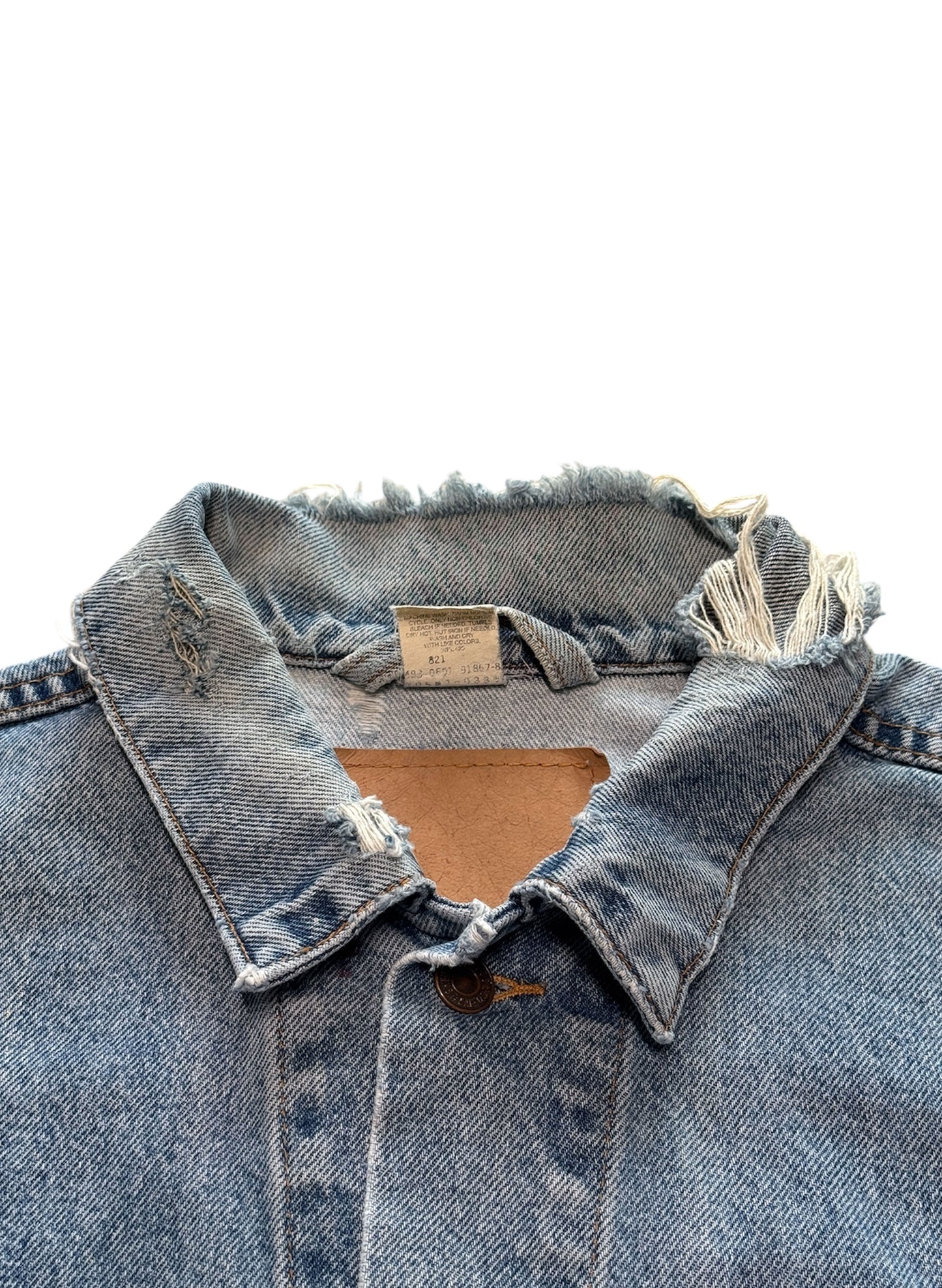 (SUP-468) LEVI'S DENIM JACKET "DAMAGE" - MADE IN MEXICO