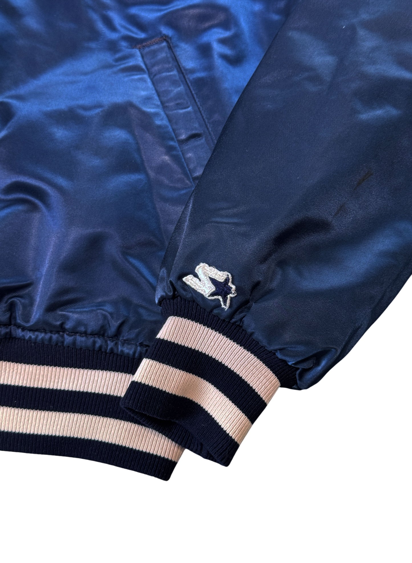 (SUP-774) STARTER NEW YORK YANKEES NYLON STADIUM JACKET (L) - MADE IN U.S.A.