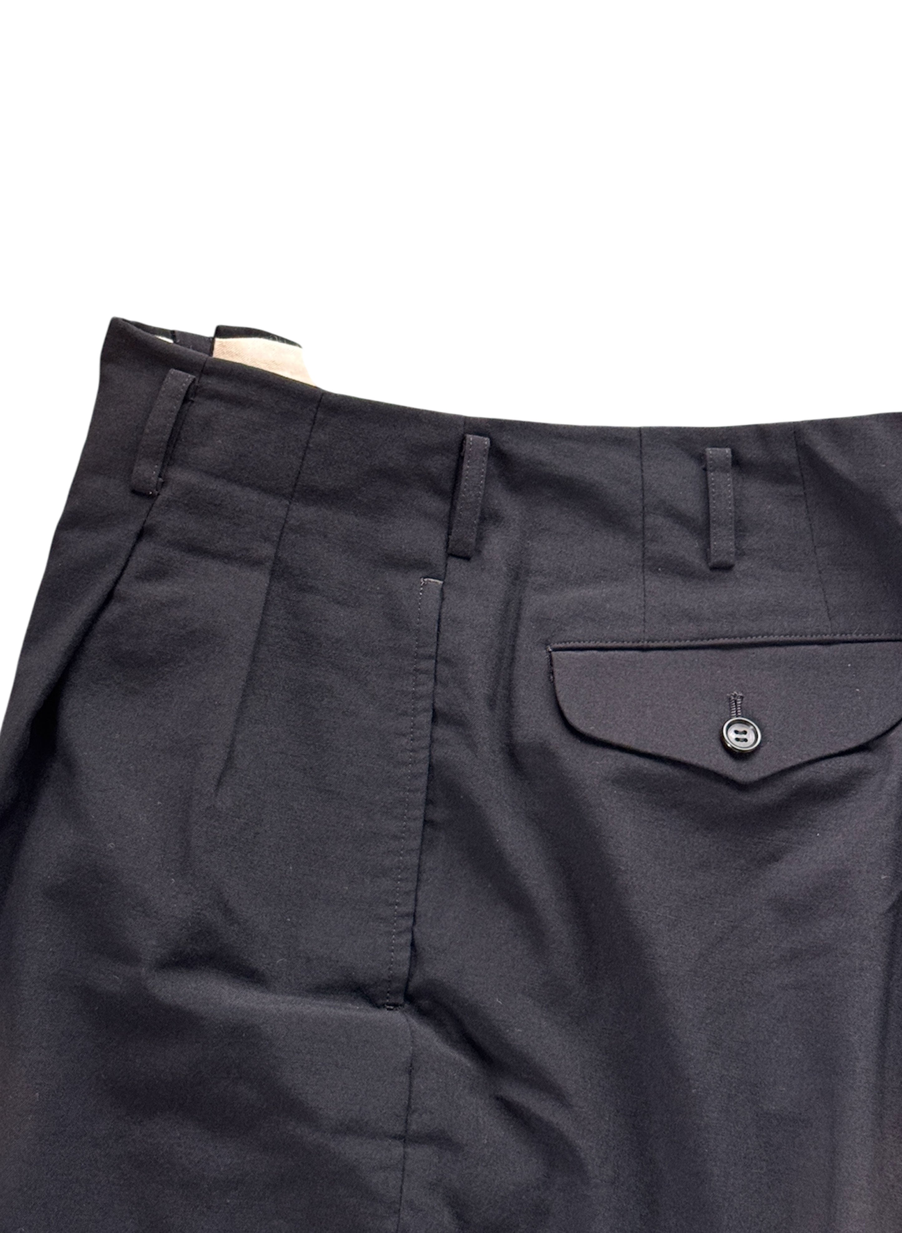 SUP-303) COMME des GARCONS HOMME PLUS 2TUCK TROUSERS - BLACK