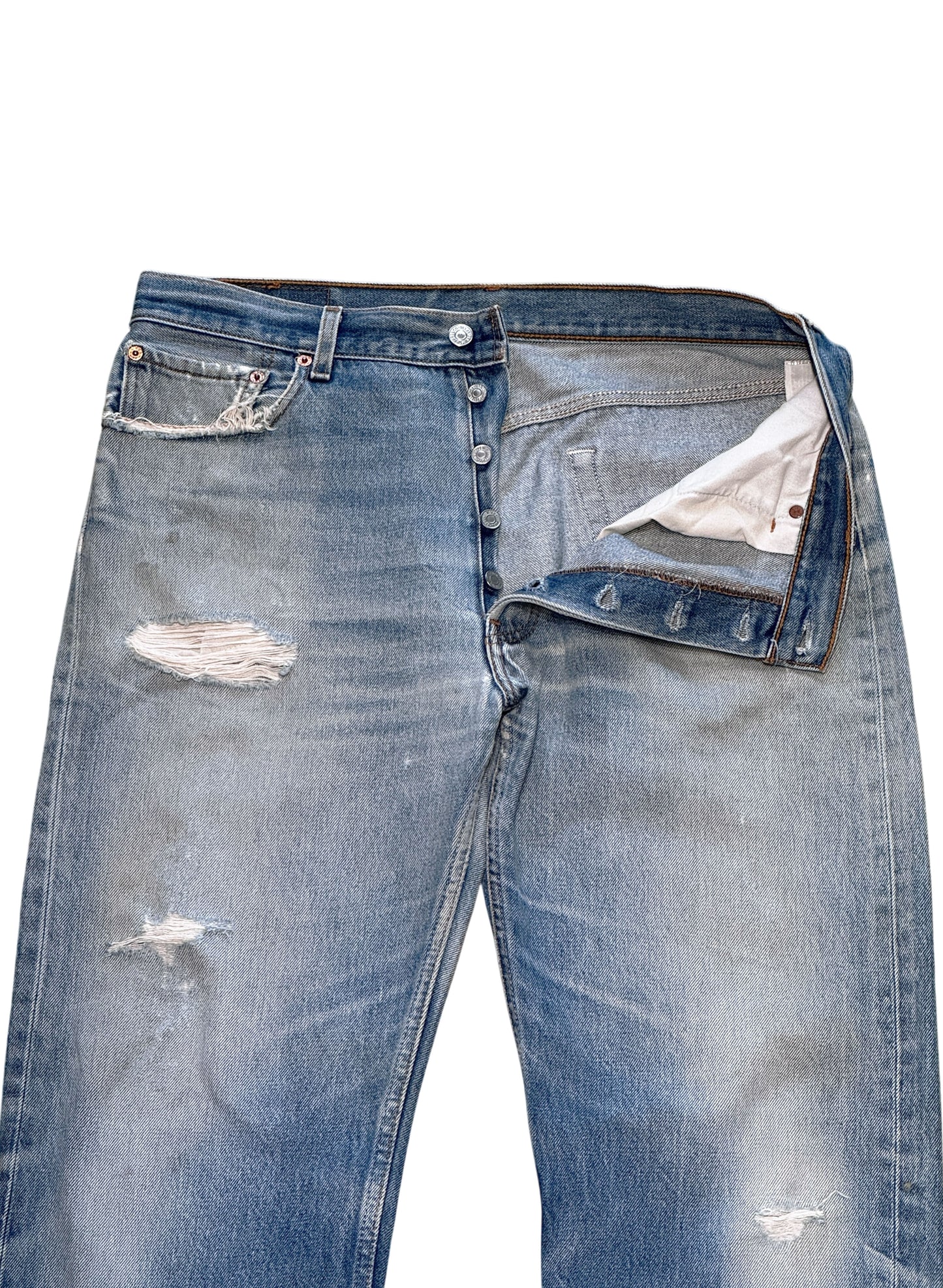 (SUP-633) 90s LEVI'S 501 "DAMAGE" - MADE IN MEXICO