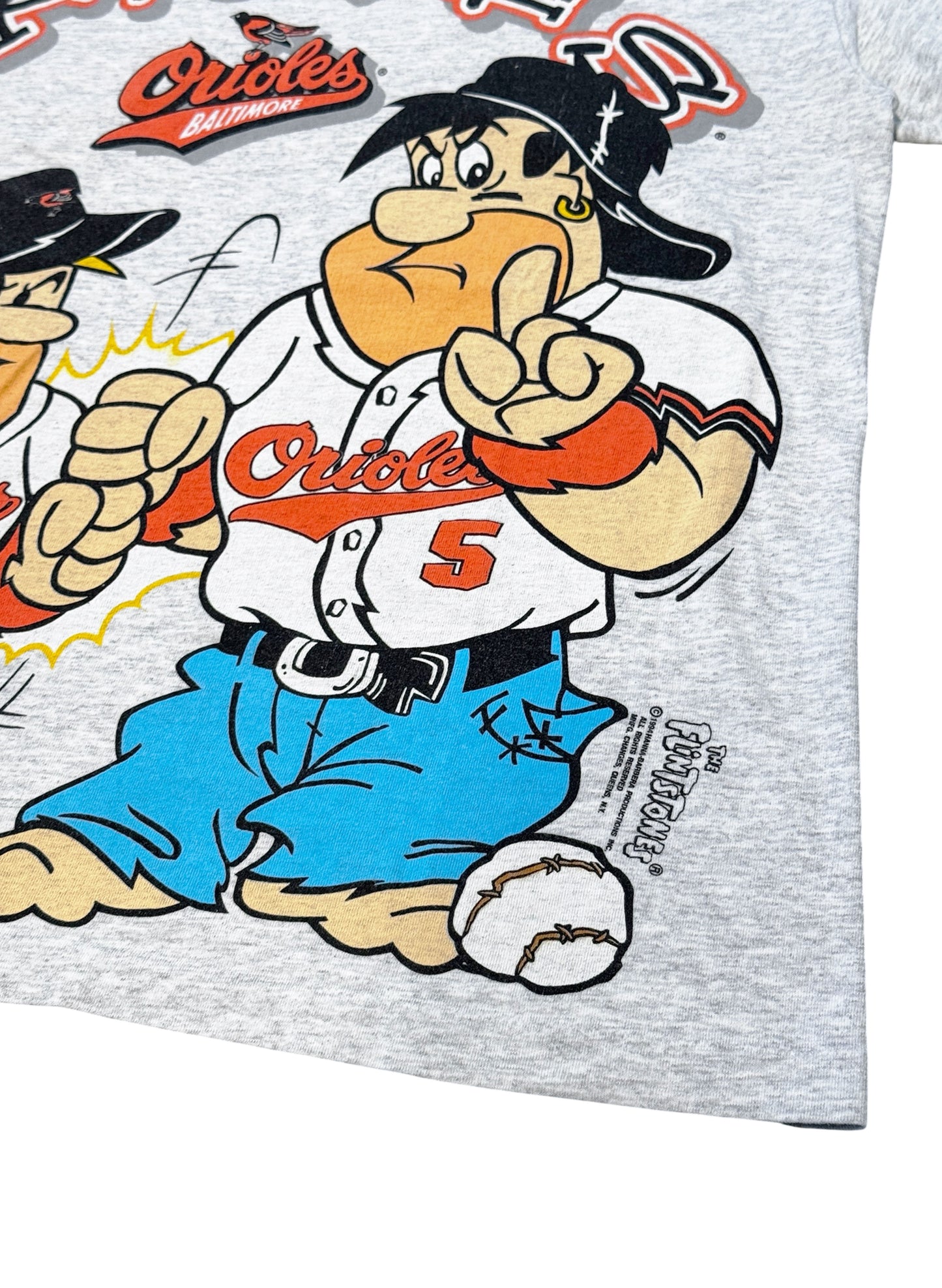 (SUP-734) 90s MLB BALTIMORE ORIOLES "THE FLINTSTONES" - MADE IN U.S.A.