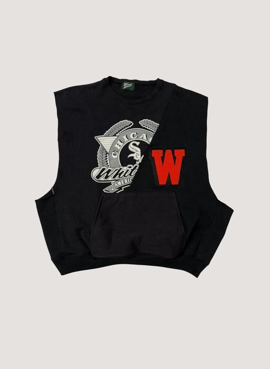 WOODBLOCK x Ichiryu made W PATCHED CUSTOMIZED SWEAT VEST F (WB-25SS-002)