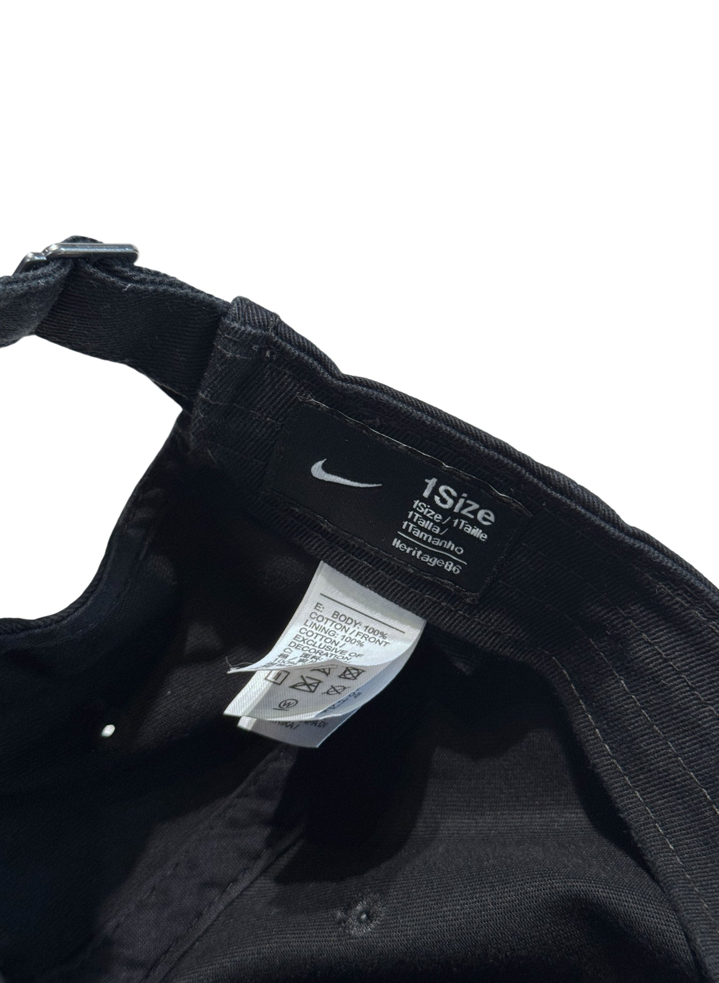 (SUP-779) NIKE 1972 JUST DO IT COTTON CAP - BLACK
