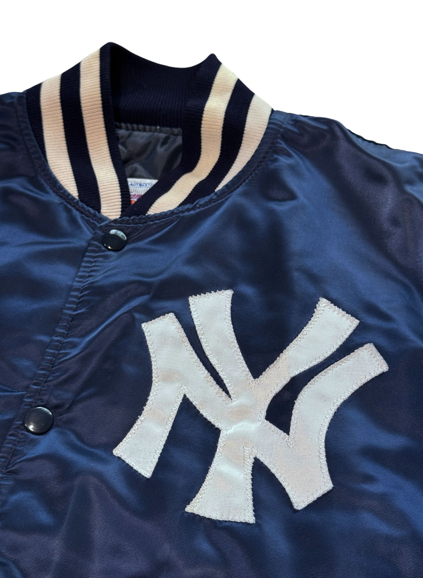 (SUP-774) STARTER NEW YORK YANKEES NYLON STADIUM JACKET (L) - MADE IN U.S.A.