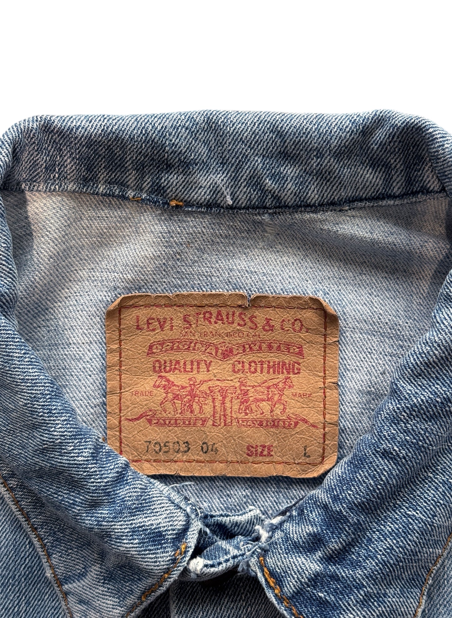 (SUP-467) EURO LEVI'S 70503 04 DENIM JACKET - MADE IN TUNISIA