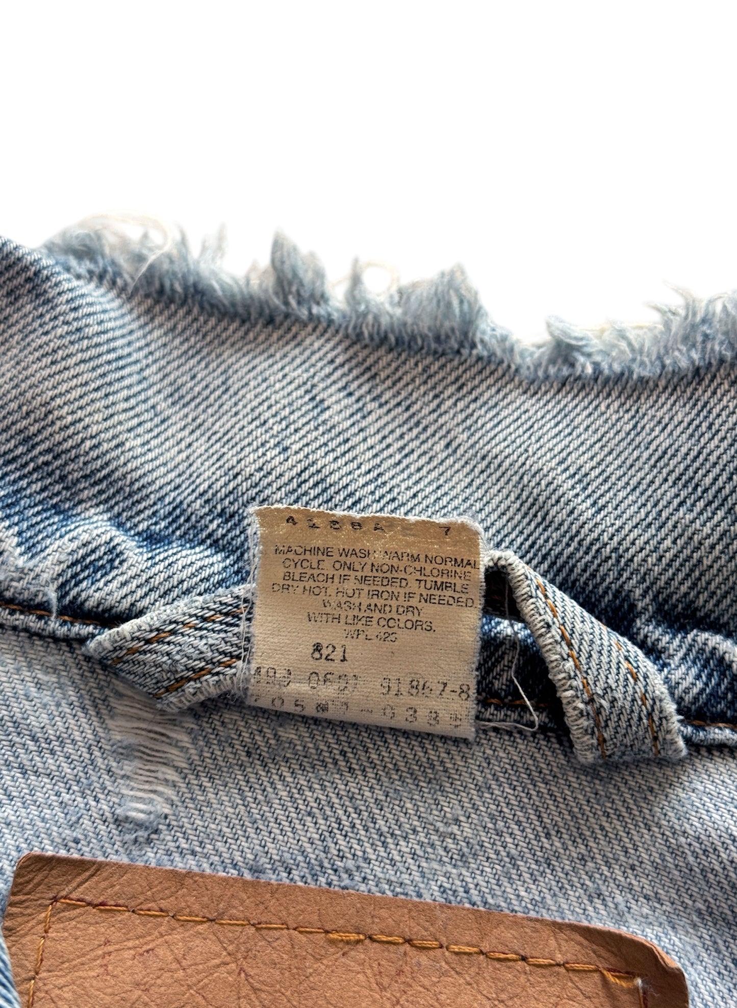 (SUP-468) LEVI'S DENIM JACKET "DAMAGE" - MADE IN MEXICO