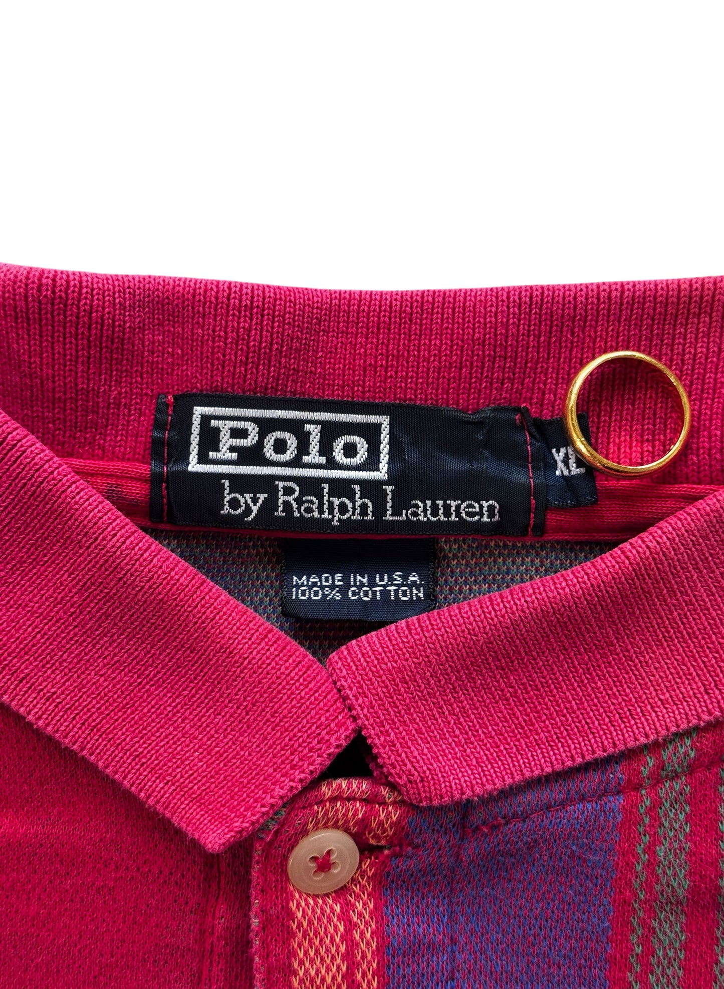 (SUP-675) Polo Ralph Lauren MULTI CHECK POLO SHIRT - MADE IN U.S.A.
