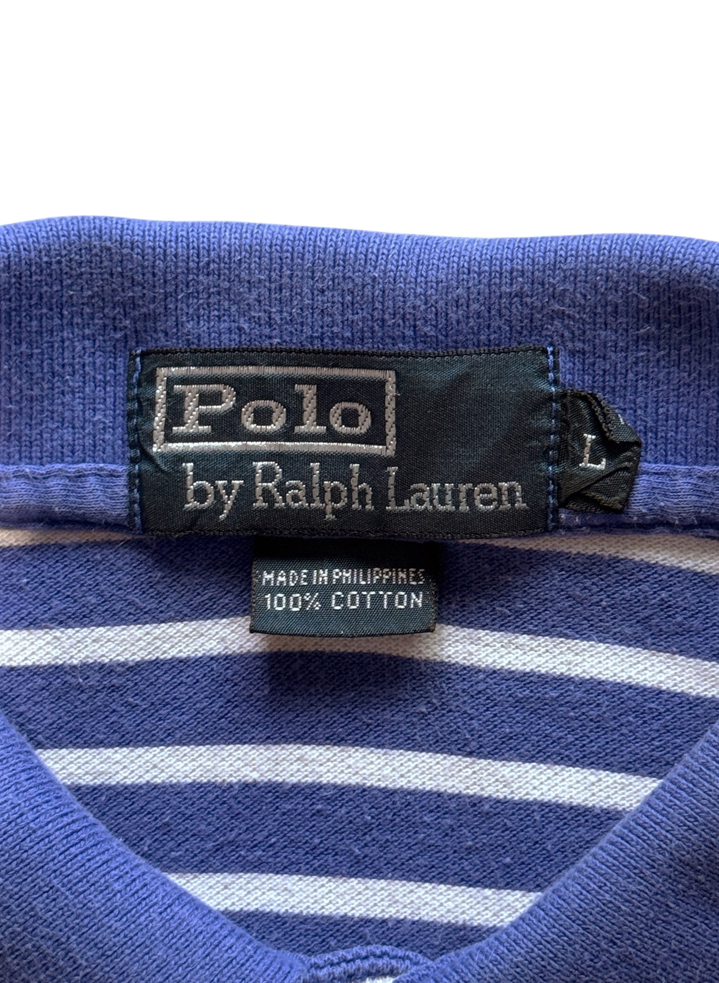 (SUP-690) Polo Ralph Lauren BORDER POLO SHIRT - BLUE