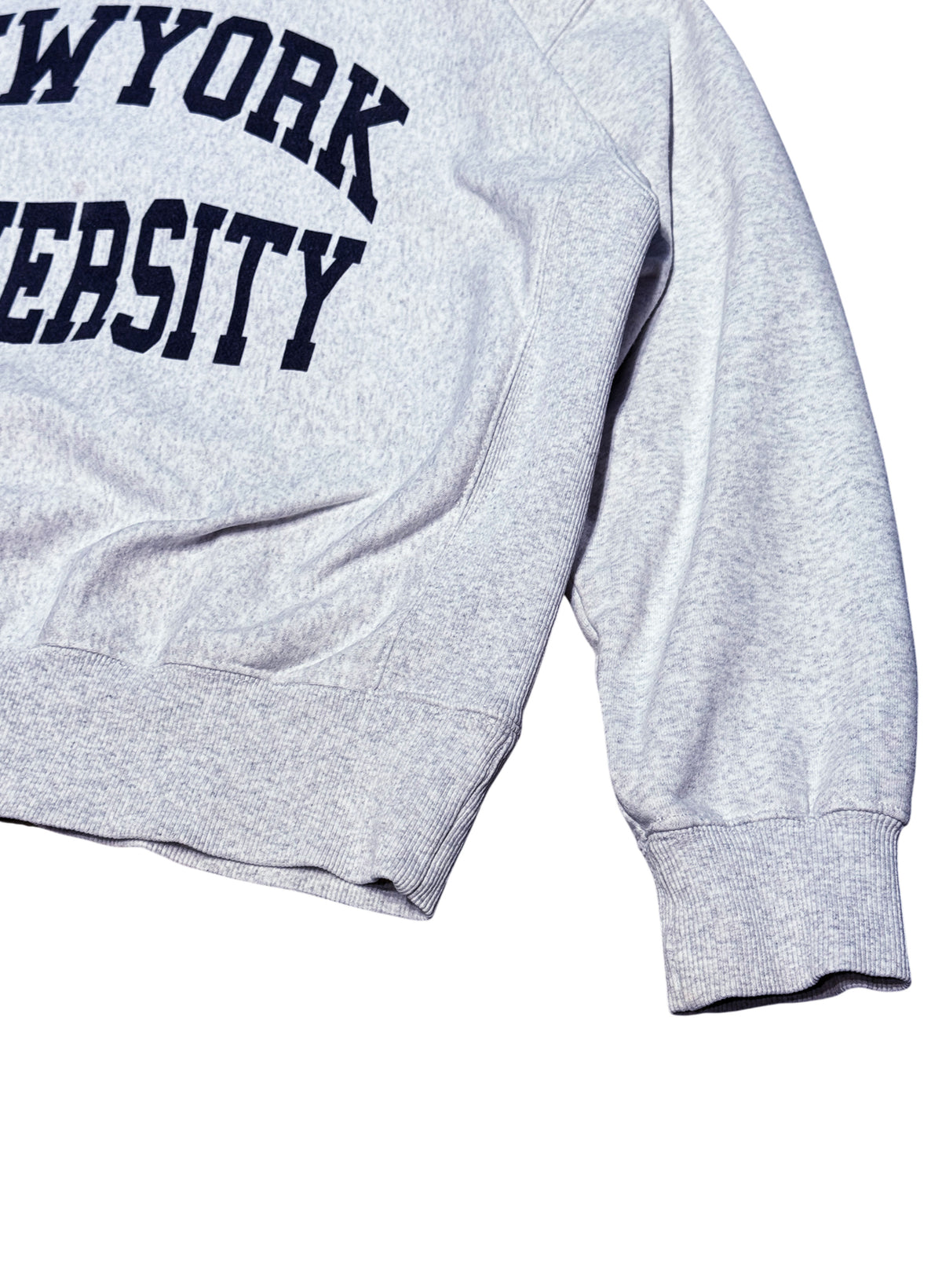 (SUP-858) NEW YORK UNIVERSITY REVERSE WEAVE CREW SWEAT - メンズLサイズ相当