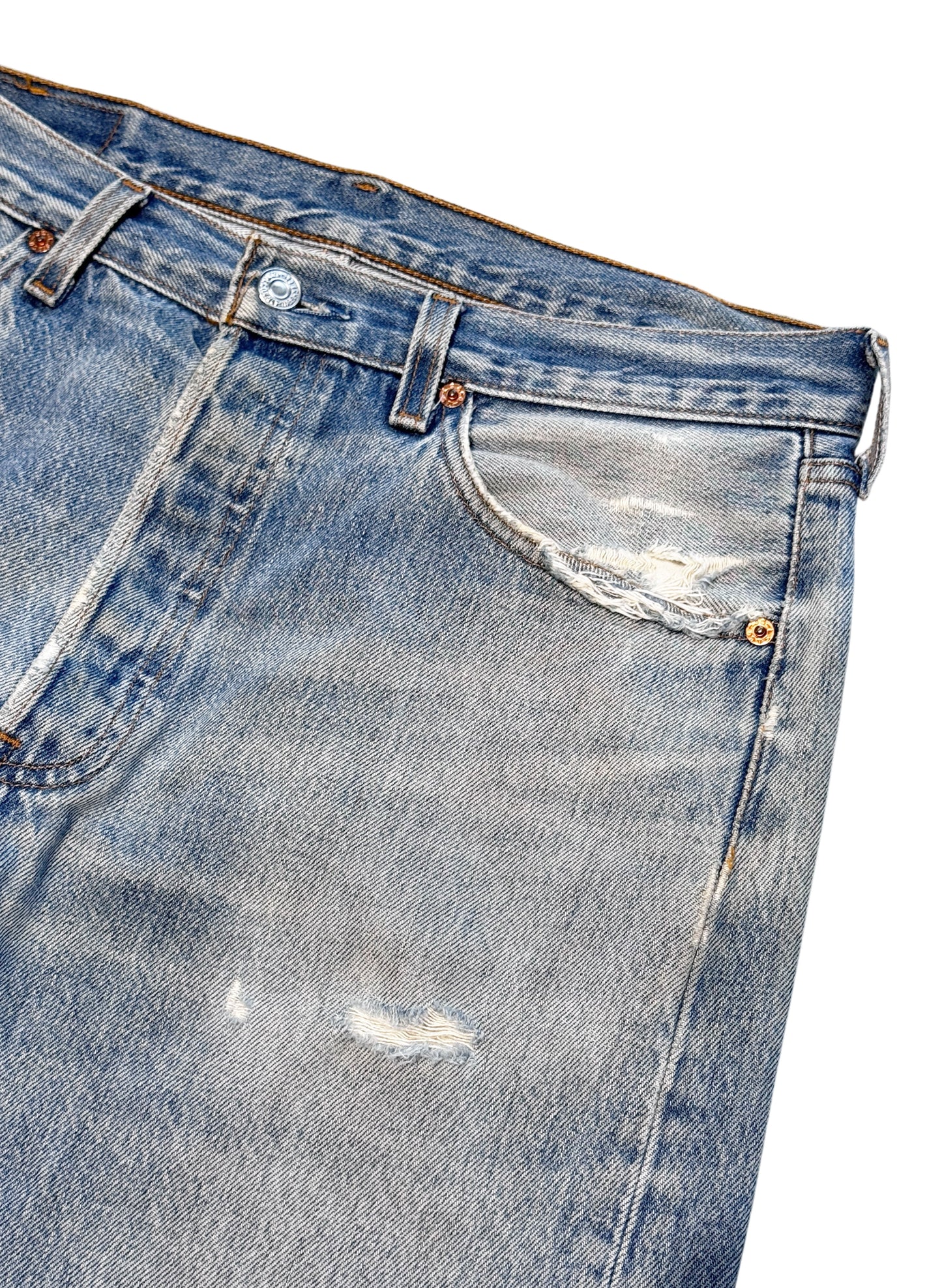 (SUP-634) 90s LEVI'S 501 "DAMAGE" - MADE IN U.S.A.