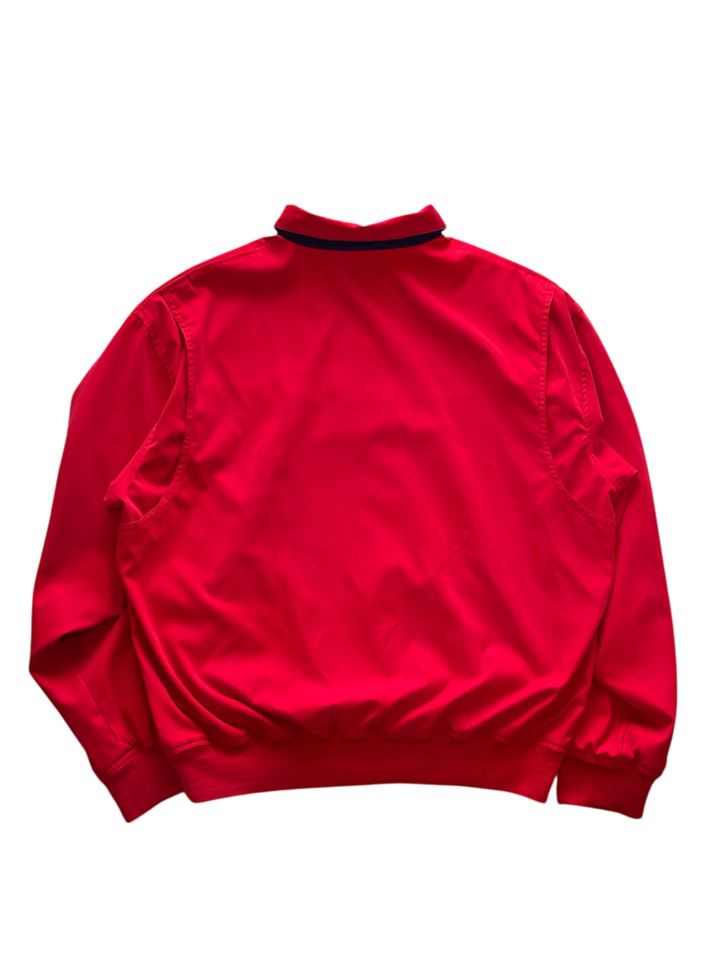 (SUP-470) POLO GOLF SNAP BUTTON PULLOVER JACKET - RED