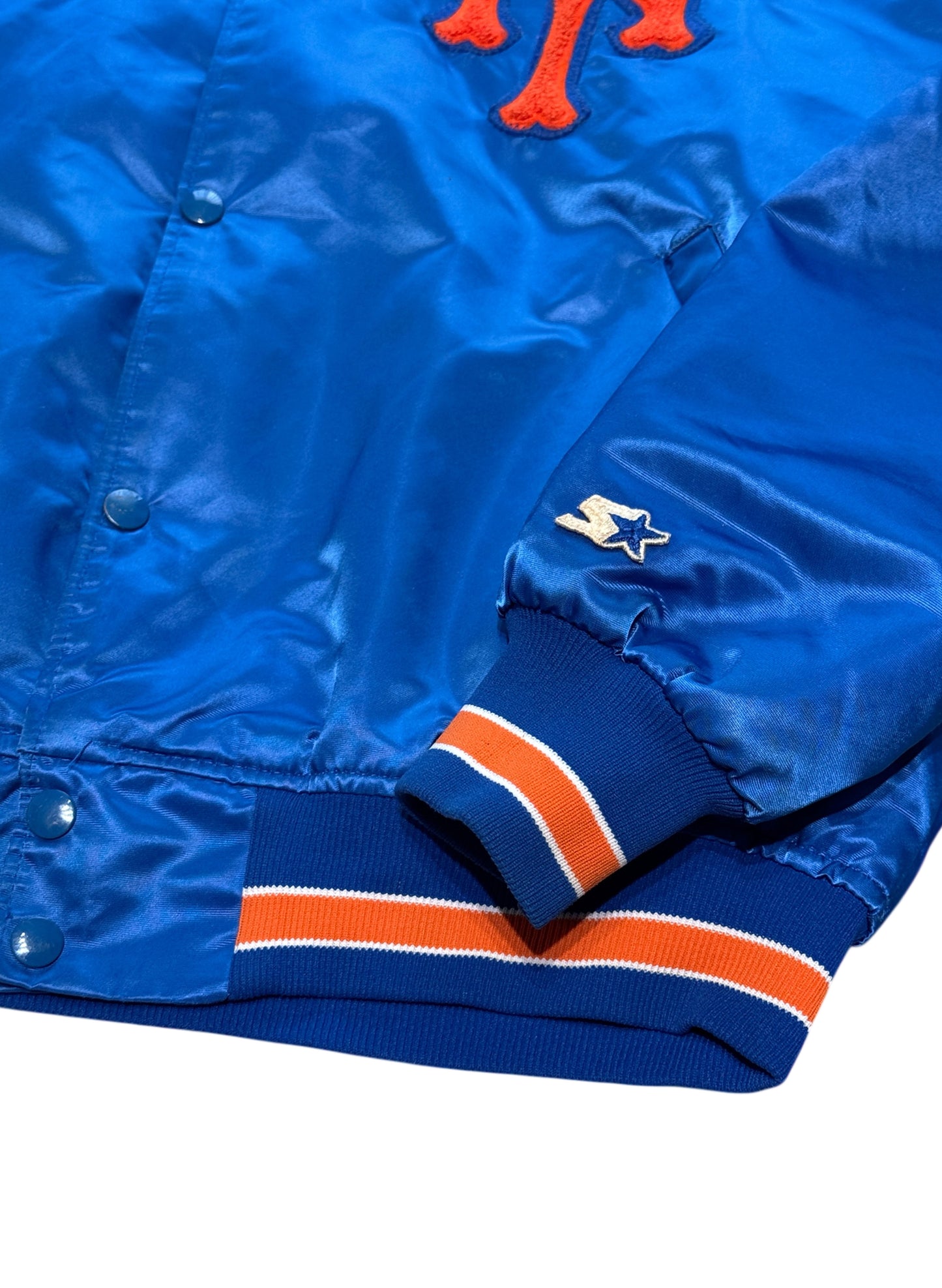 (SUP-559) STARTER NEW YORK METS QUILTING NYLON STADIUM JACKET - XL - MADE IN U.S.A.