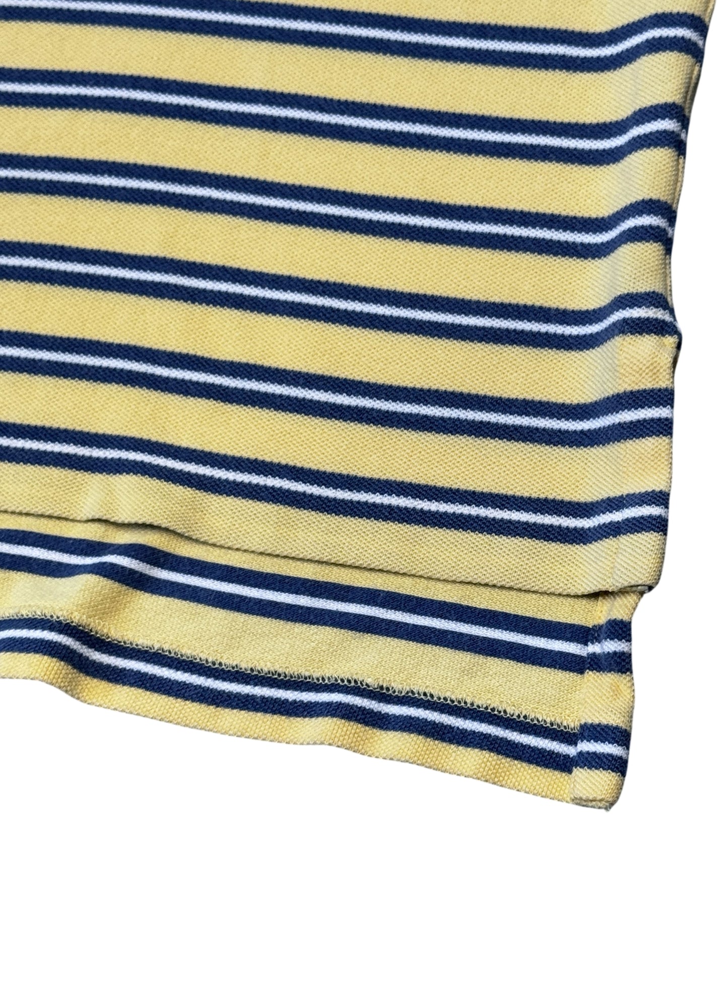 (SUP-701) Polo Ralph Lauren BORDER POLO SHIRT - YELLOW/BLUE/WHITE