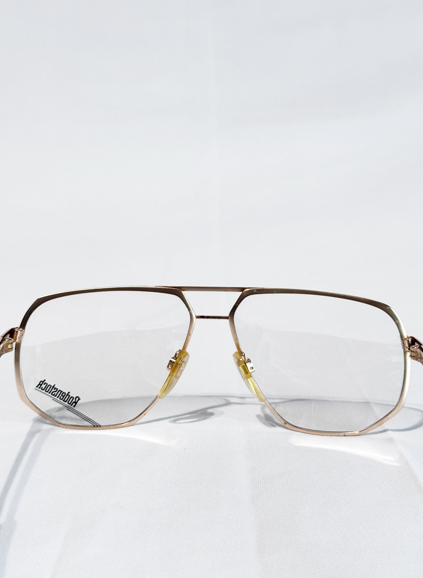 (SUP-786) VINTAGE TWO BRIDGE GOLD GLASSES - Rodenstock