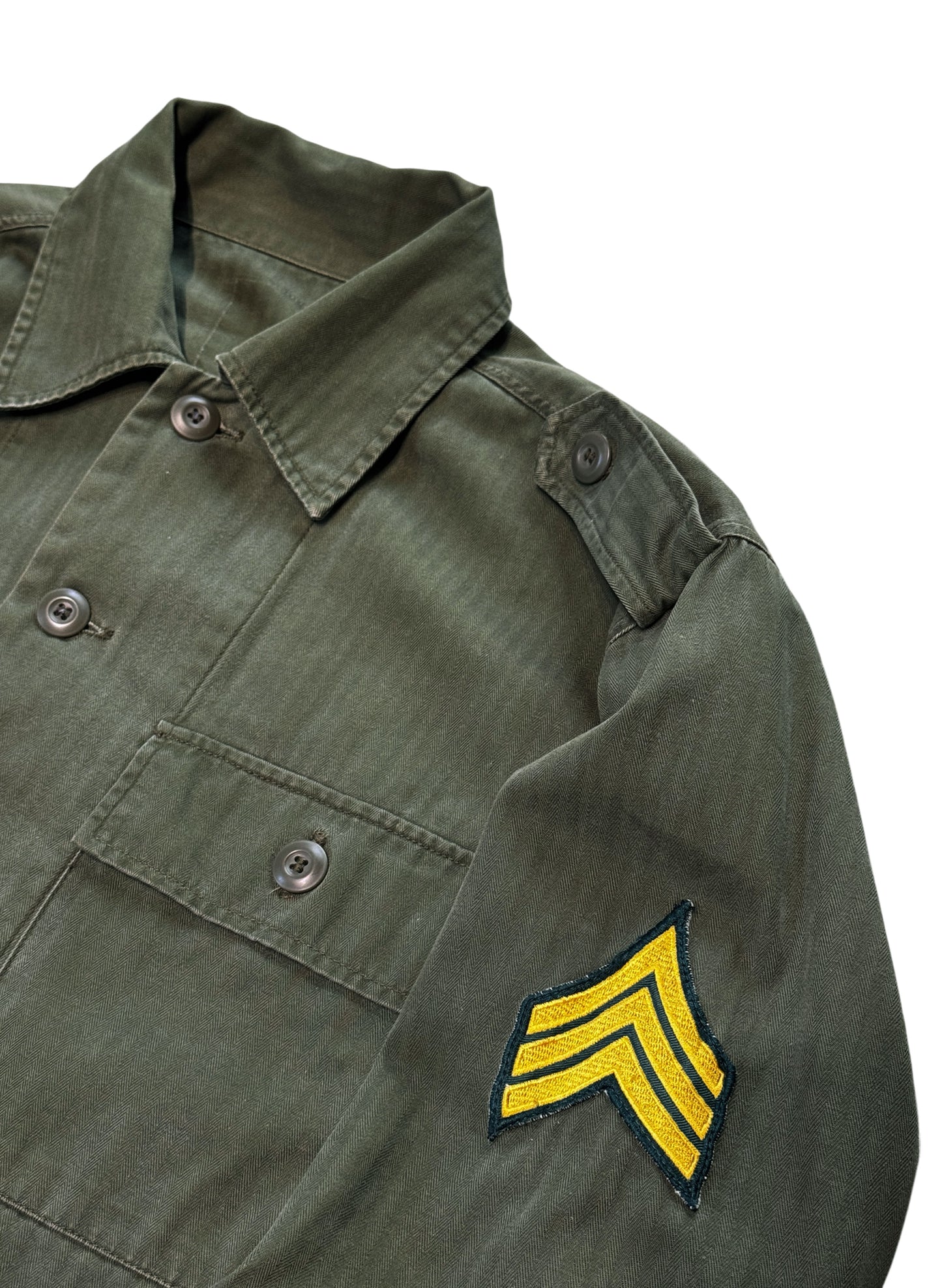 (SUP-643) MILITARY HERRINGBONE SHIRT
