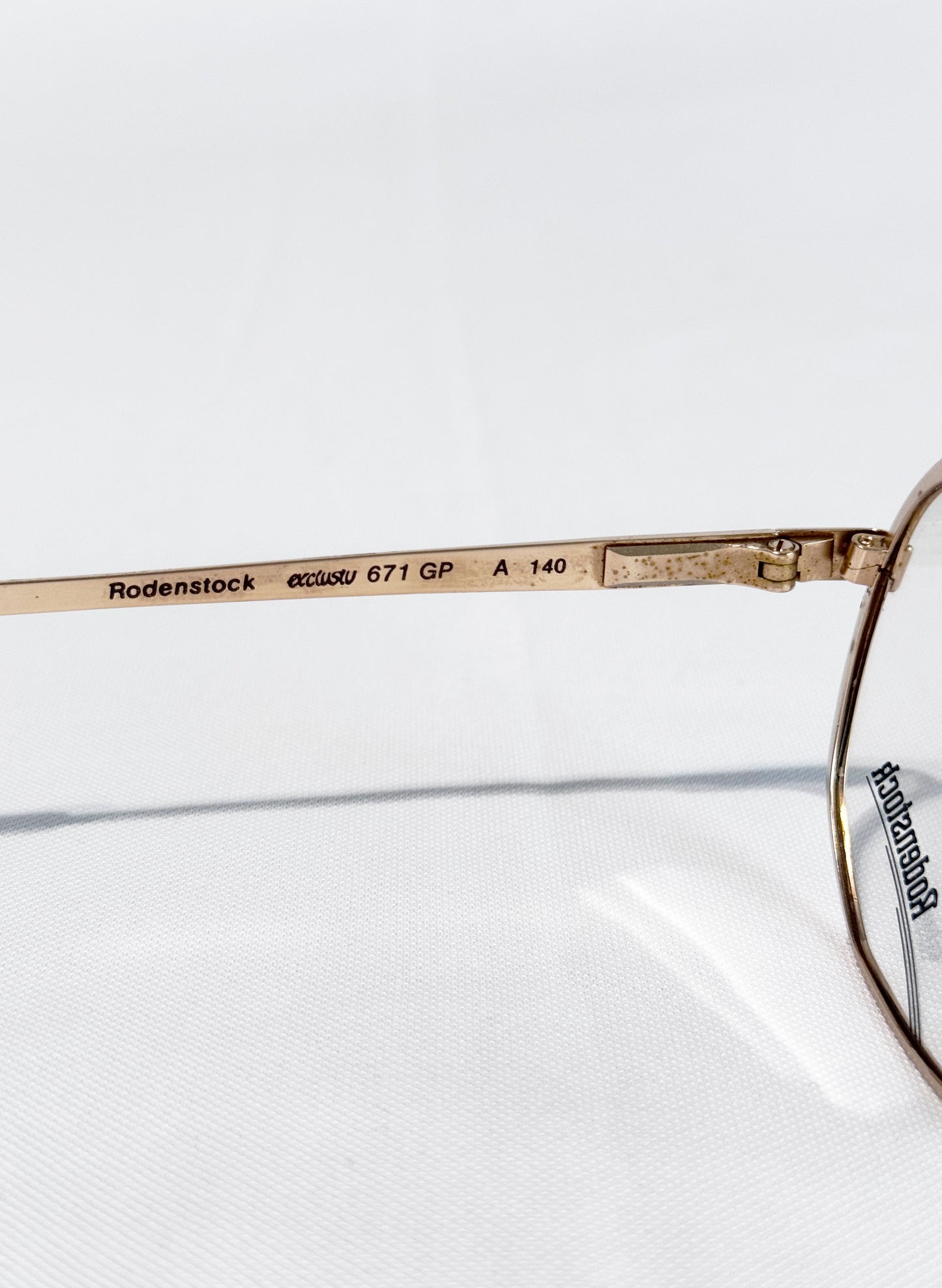 (SUP-786) VINTAGE TWO BRIDGE GOLD GLASSES - Rodenstock