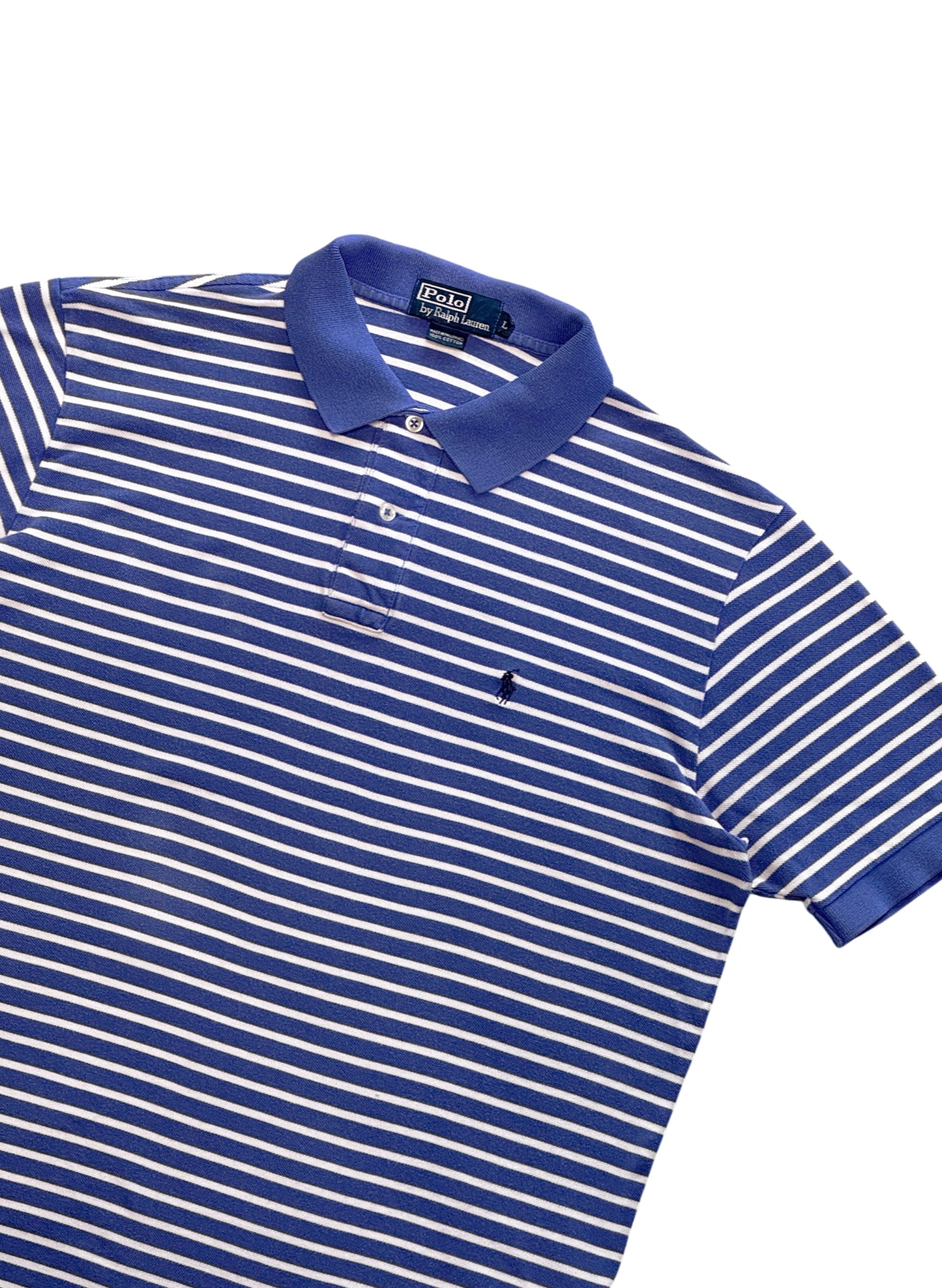 (SUP-690) Polo Ralph Lauren BORDER POLO SHIRT - BLUE
