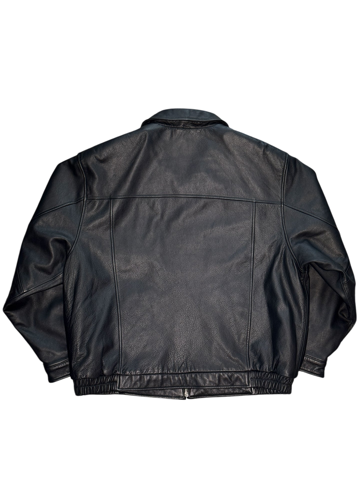 (SUP-524) Croft & Barrow LEATHER ZIP UP JACKET
