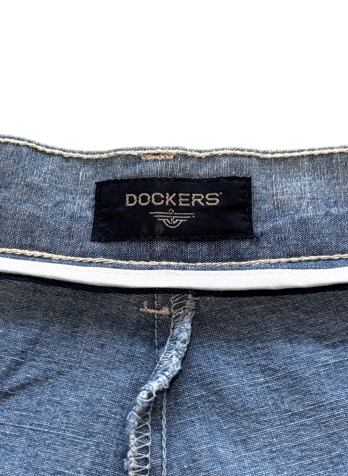 (SUP-726) DOCKERS CHAMBRAY 2TUCK SHORTS